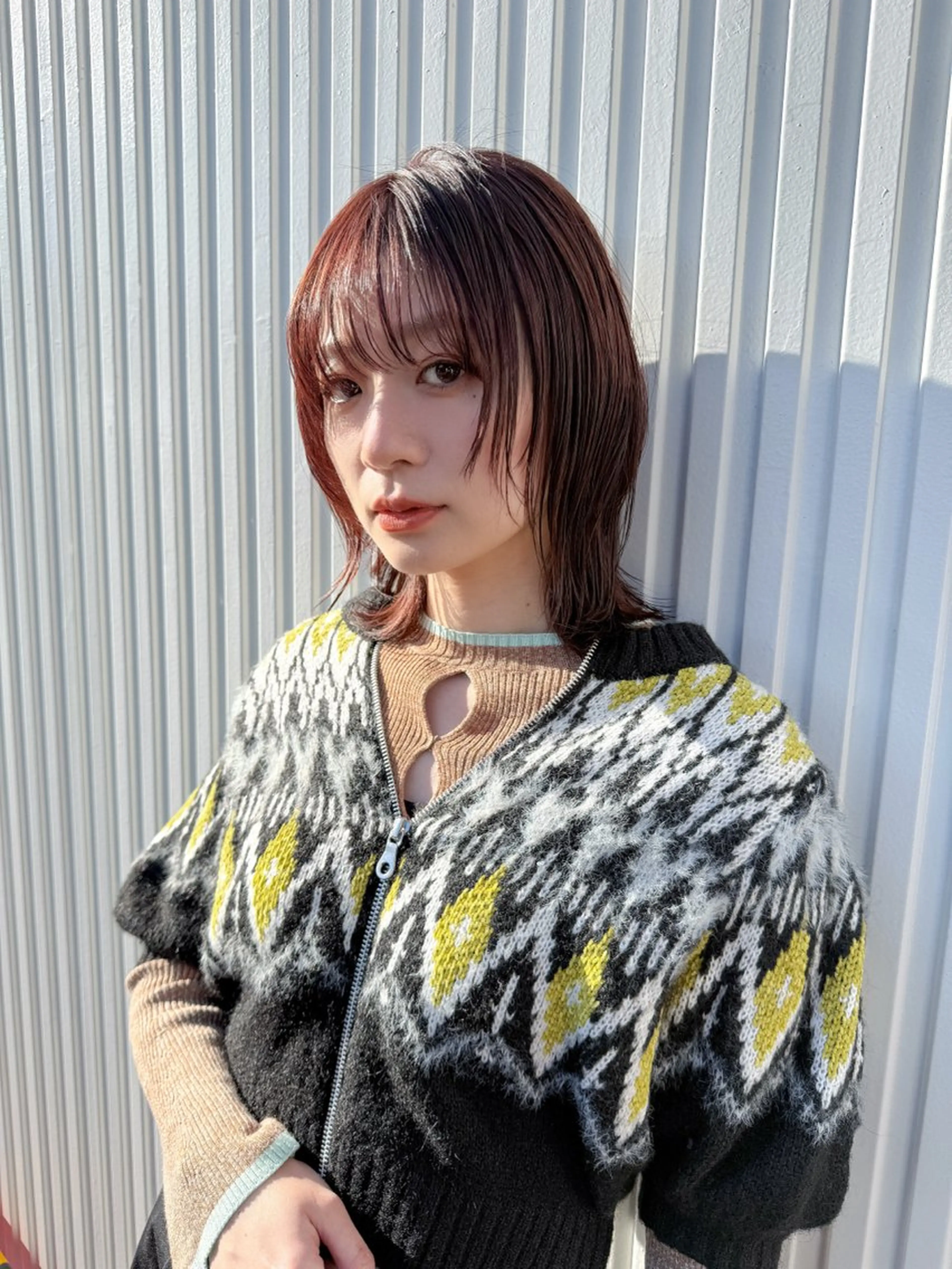 ショート ボブレイヤー ボブ 顔まわりレイヤー 顔周りカット 髪質改善 ボブ・レイヤー・縮毛 /内藤康太のヘアスタイル