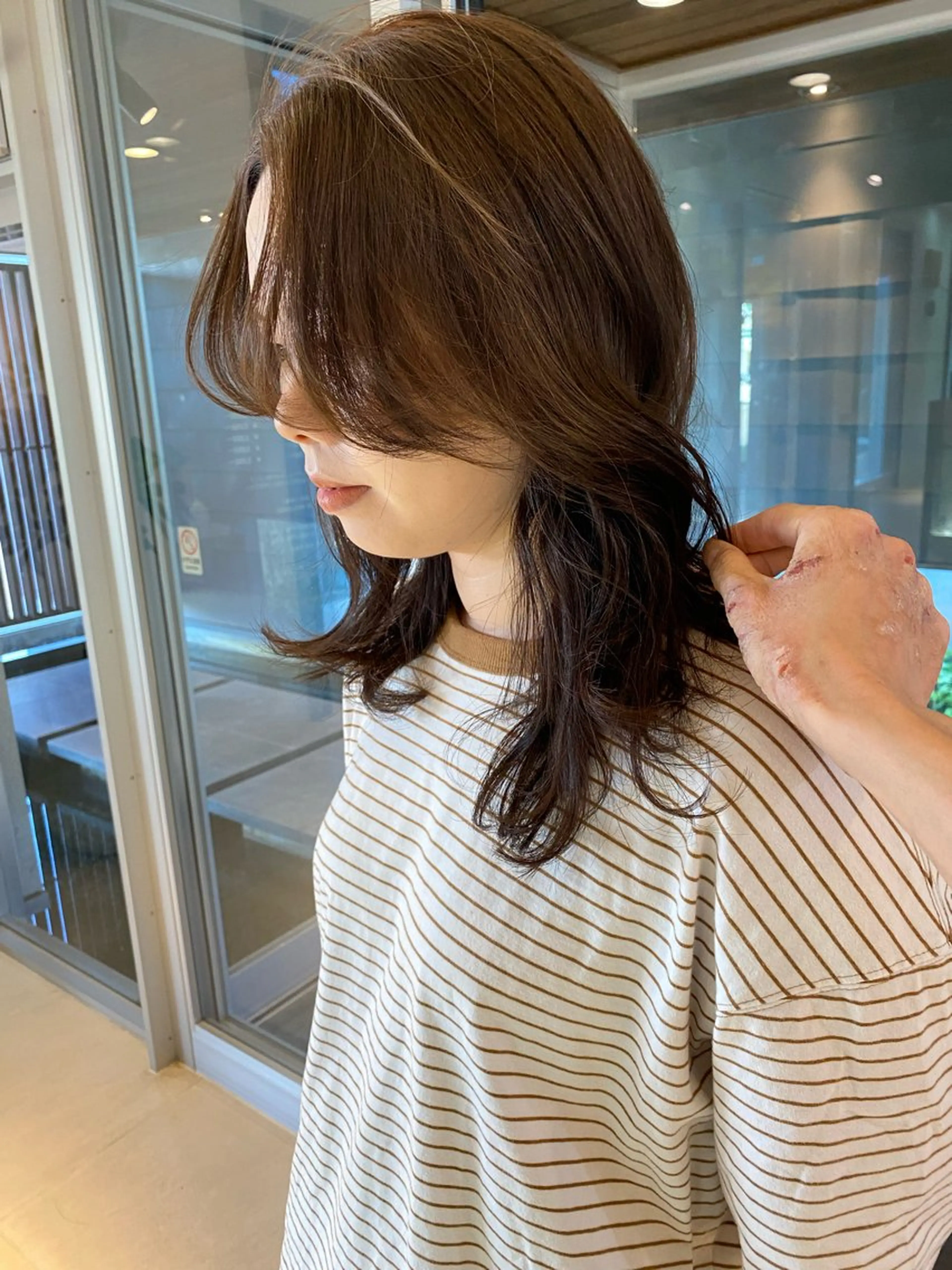 セミロング カラー nambu-GARDEN所属・上田 昂雅のヘアスタイル