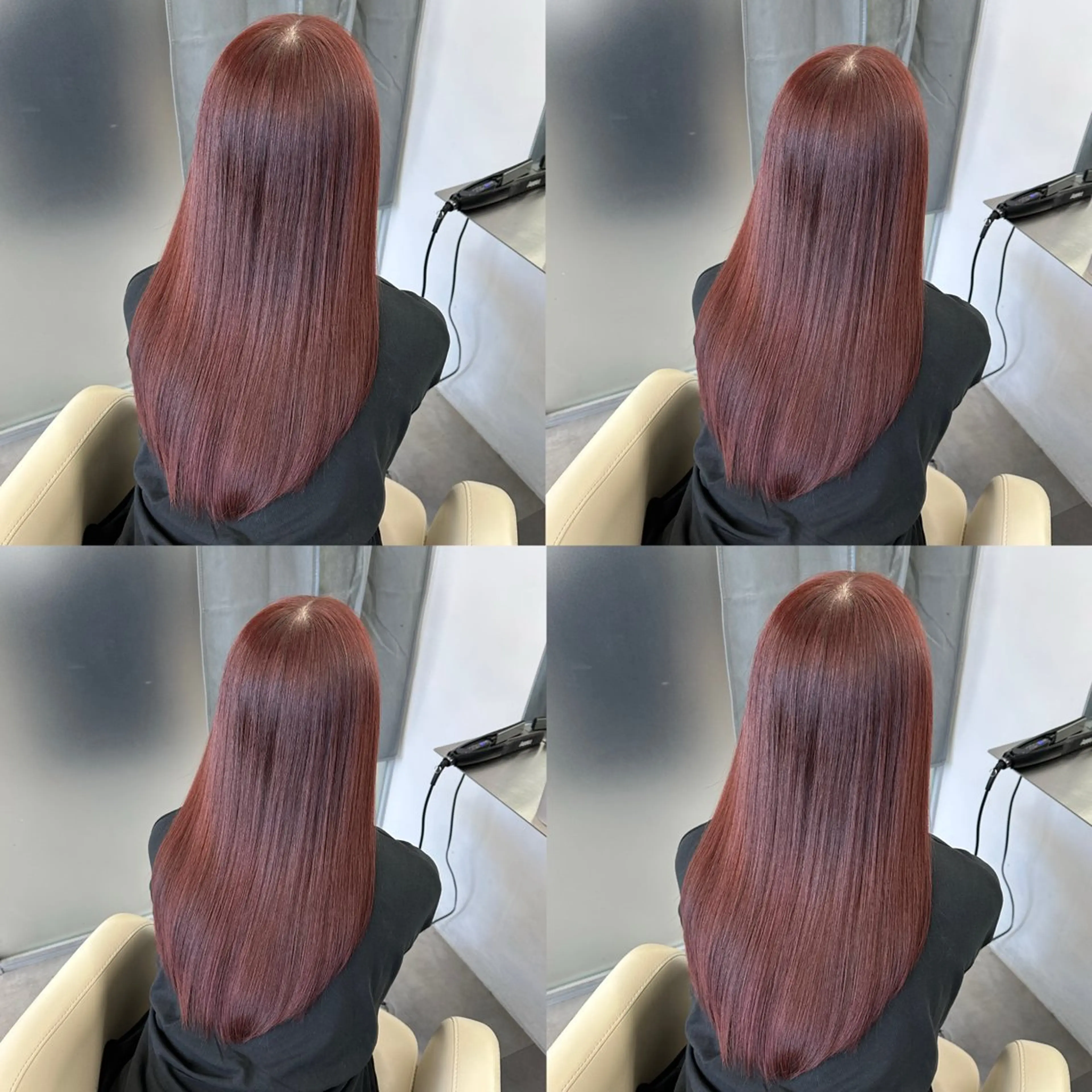 セミロング カラー 韓国風ヘア 小顔カット カット ヘアカラー トリートメント 江坂トレンド韓国風 髪質改善shinoのヘアスタイル