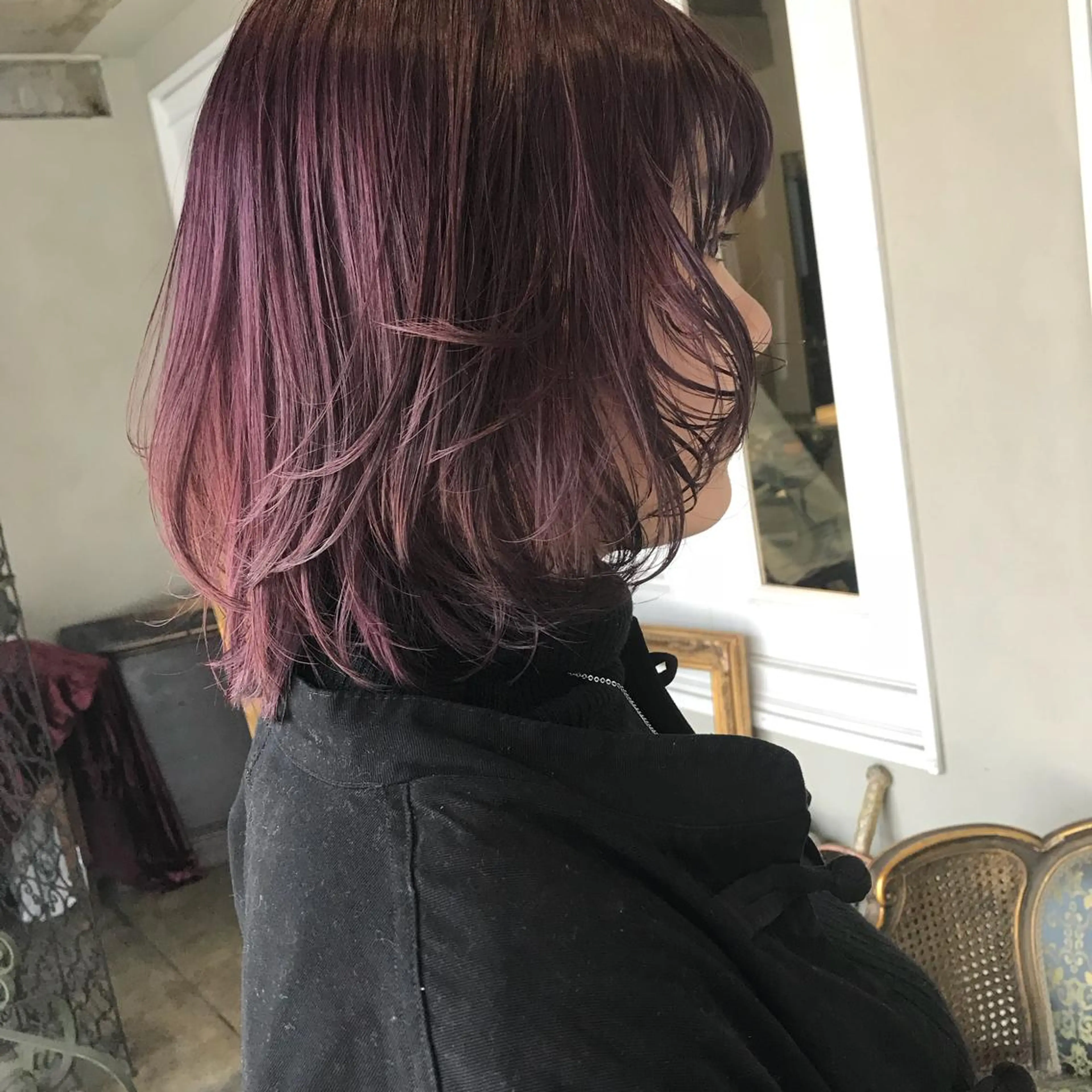 ミディアム カラー レイヤーカット ウルフカット ウルフレイヤー share salon JAM 吉祥寺所属・レイヤー/ブリーチ HIKARU ♡のヘアスタイル