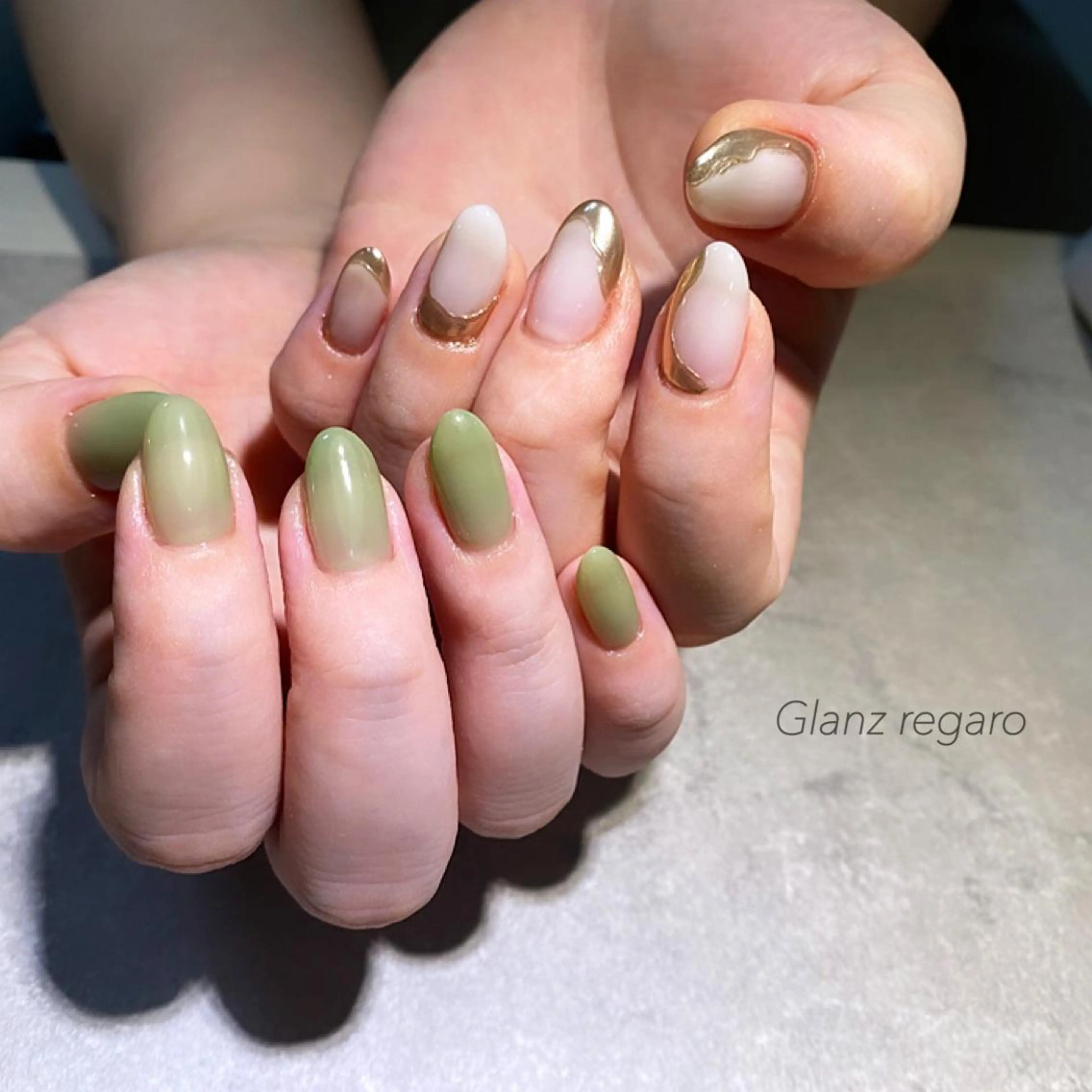 ネイル ニュアンスネイル ハンドネイル Glanz regaro所属・Glanz regaroのネイルデザイン