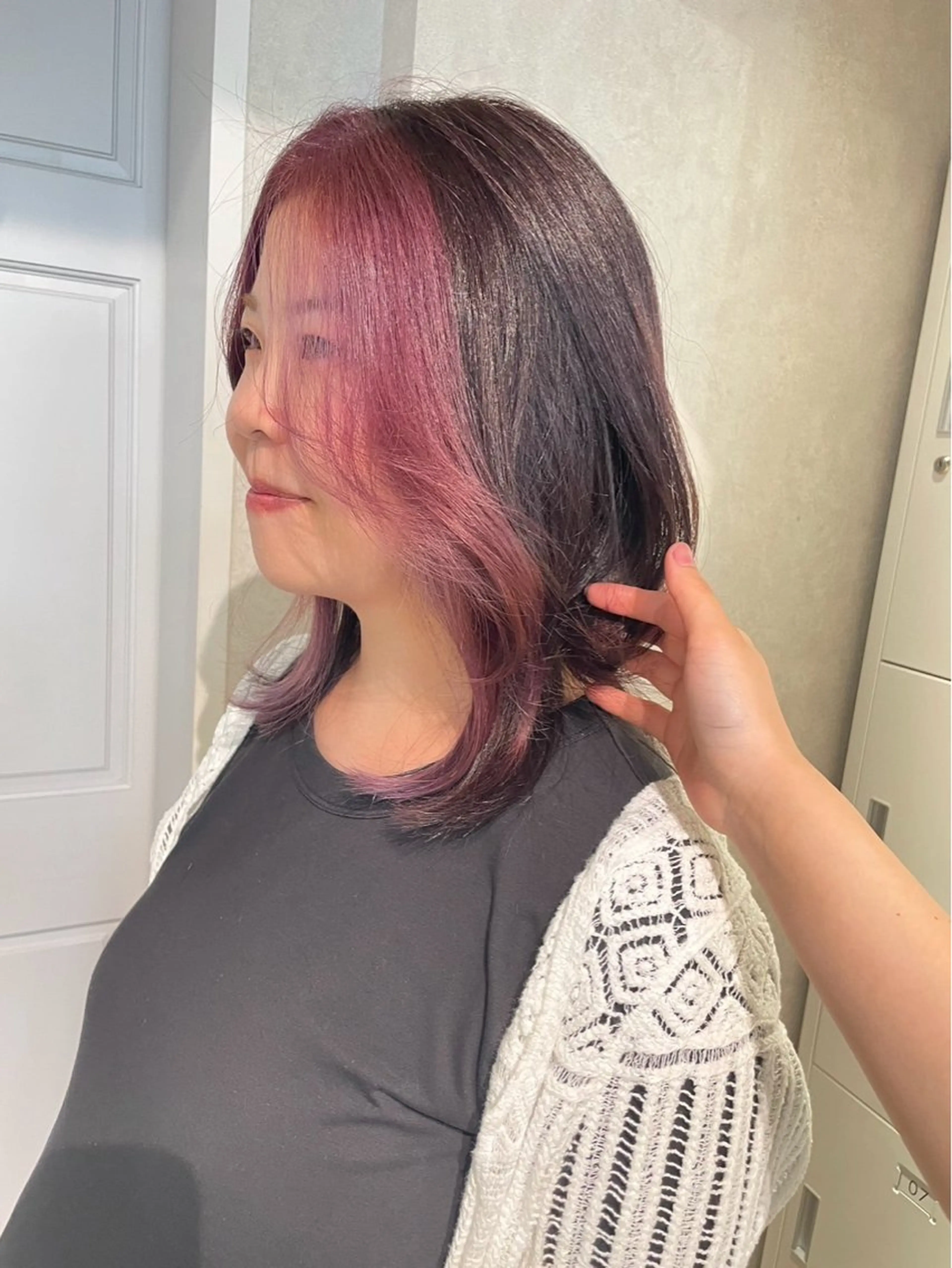 カラー ミストバング  フェイスフレーミング うる艶メーカー 💞SHIORI💞のヘアスタイル