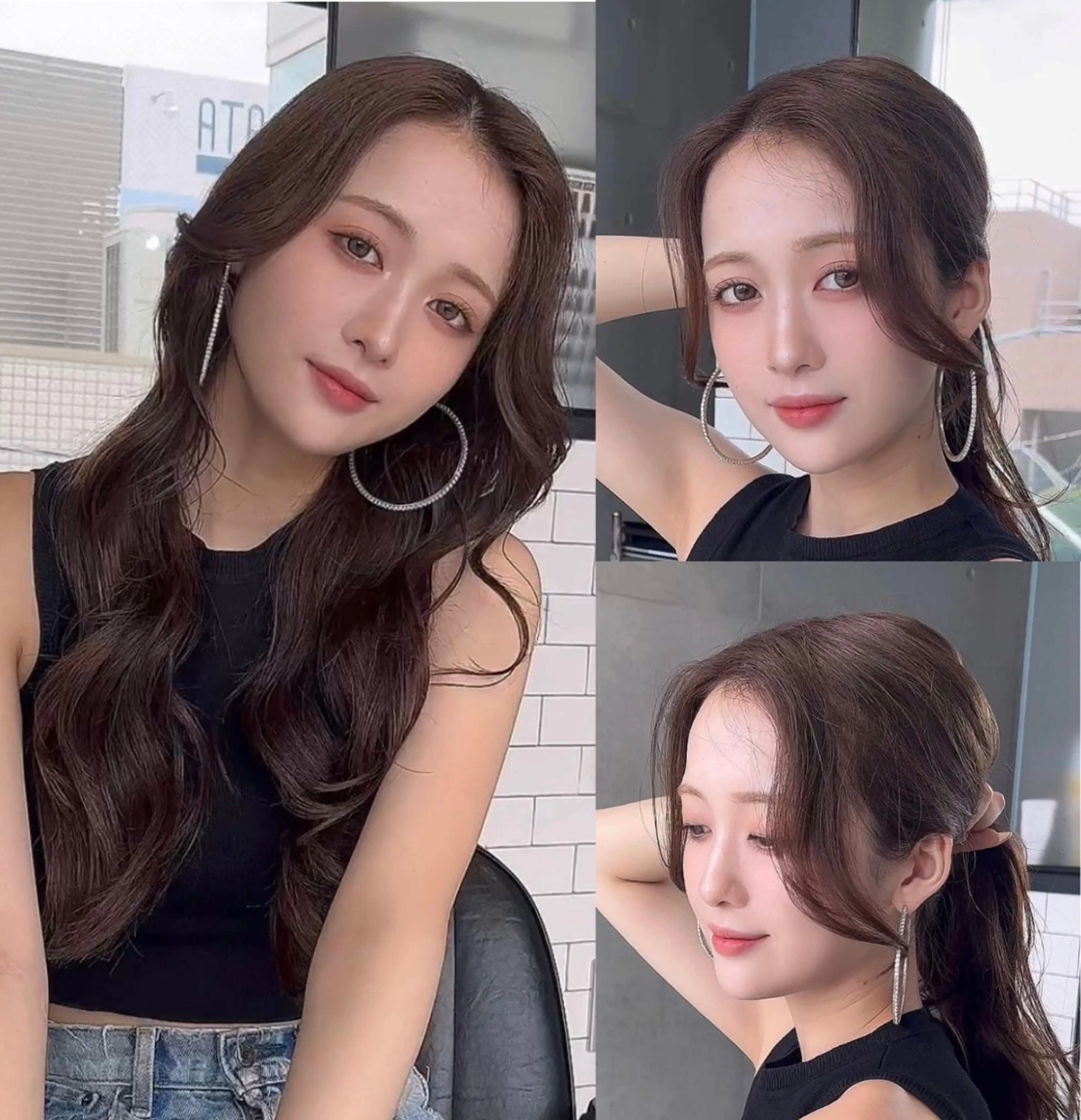 ミディアム カラー カット ヘアカラー トリートメント 🌫️大人韓国ヘア 🌫️naoyaのヘアスタイル