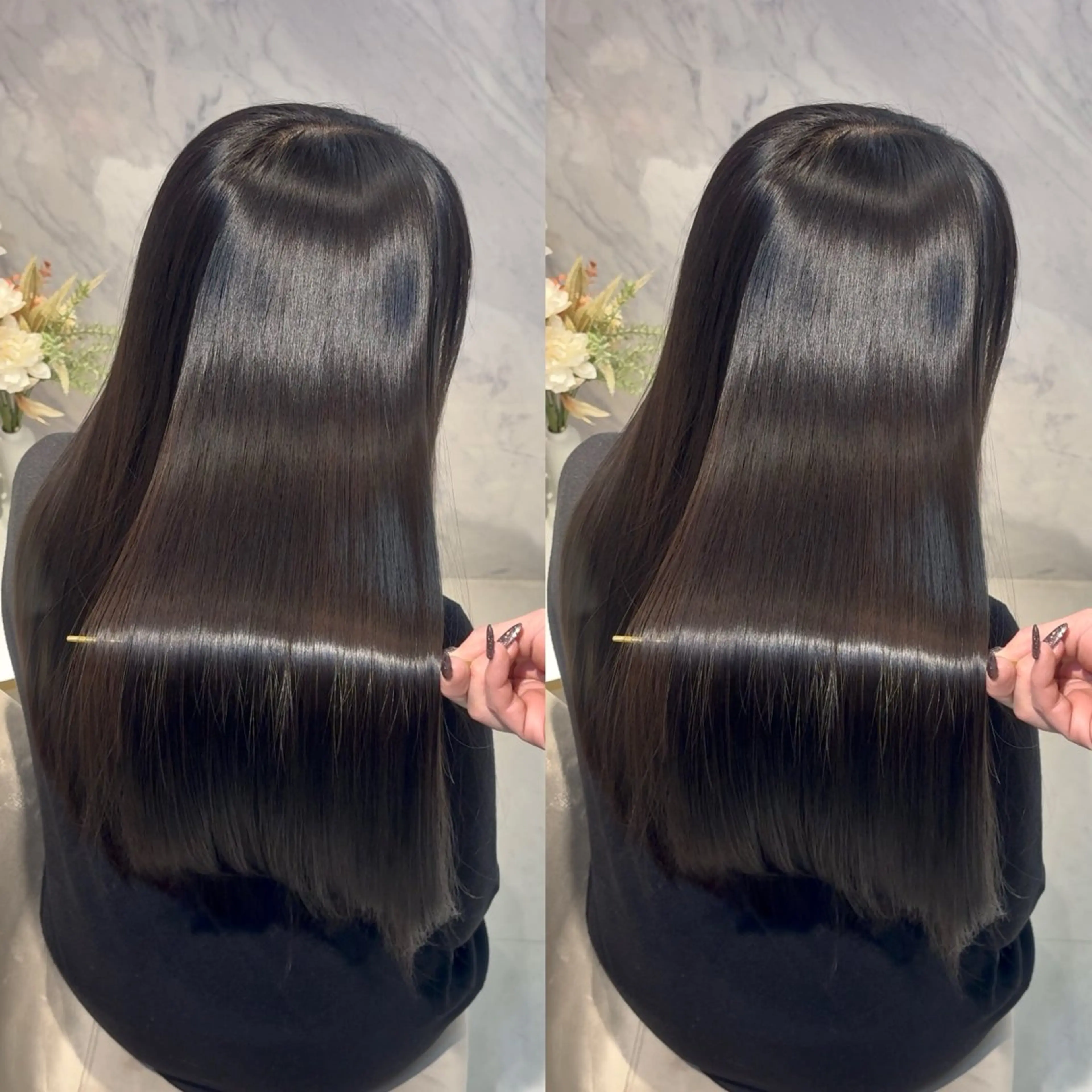 ロング カット ヘアカラー 縮毛矯正 トリートメント 新宿No.1艶髪矯正 美艶カラー/FUKAのヘアスタイル