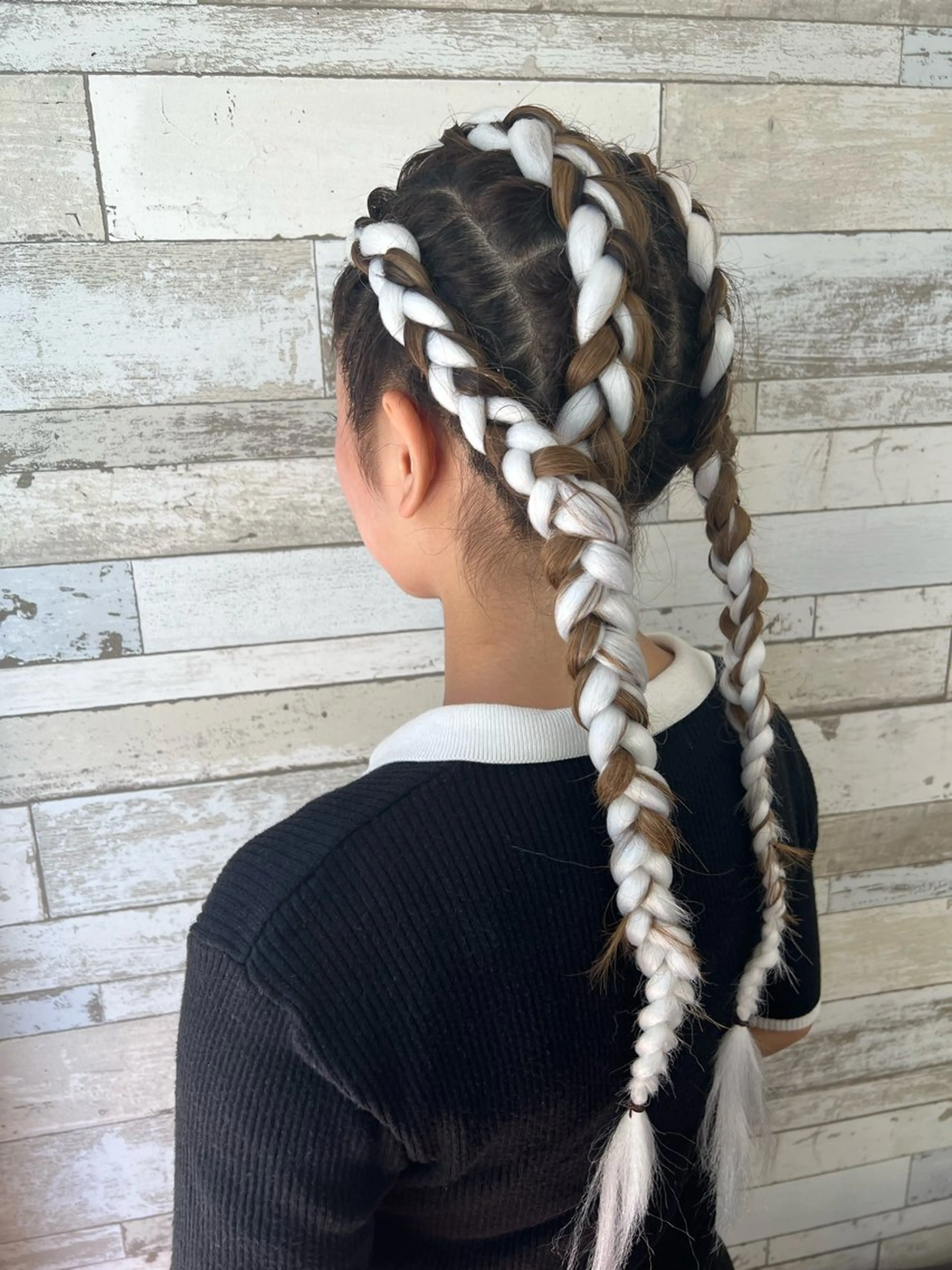 ロング エクステ B-W ⭐️REIKOのヘアスタイル