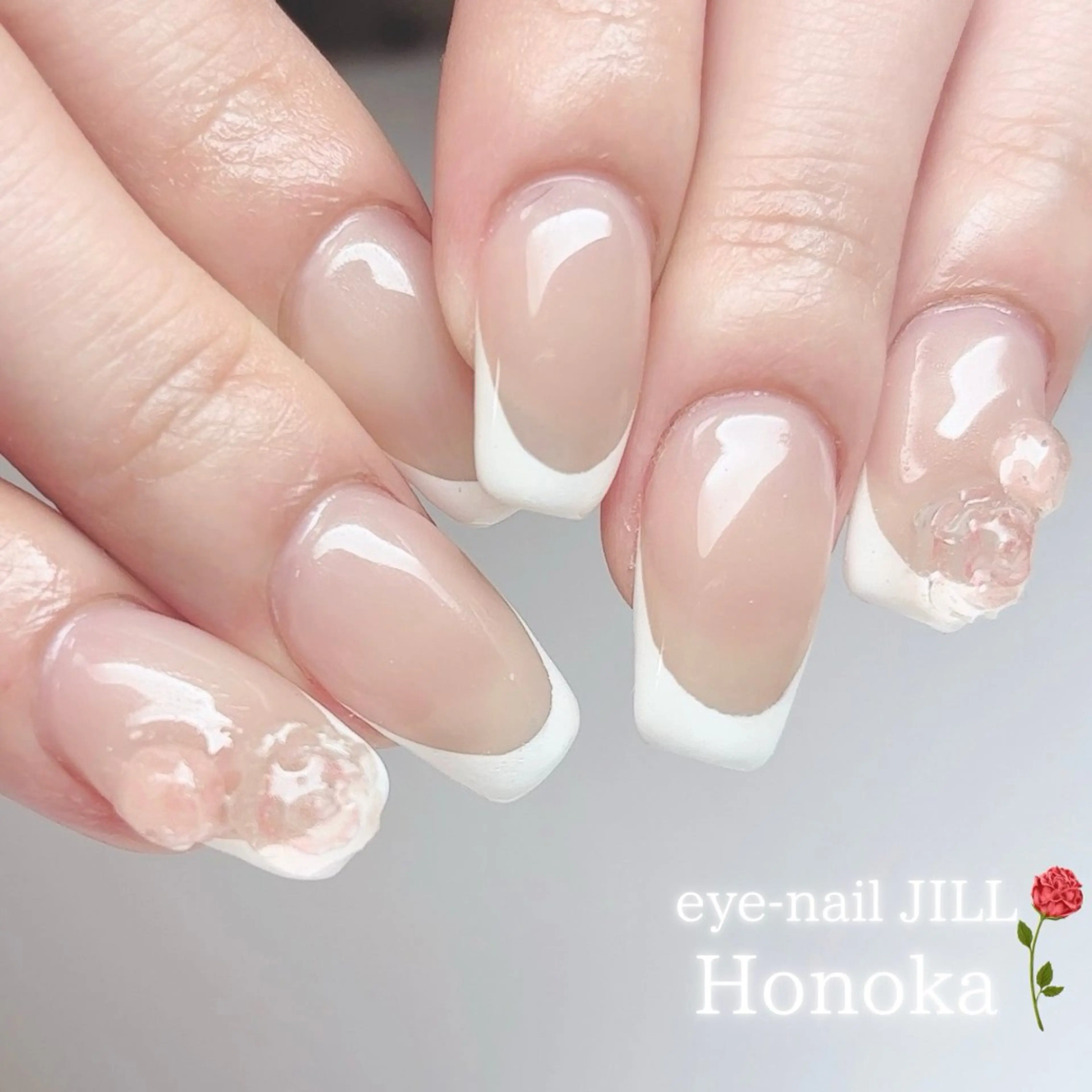 ネイル フレンチネイル シンプルネイル JILL Honokaのネイルデザイン