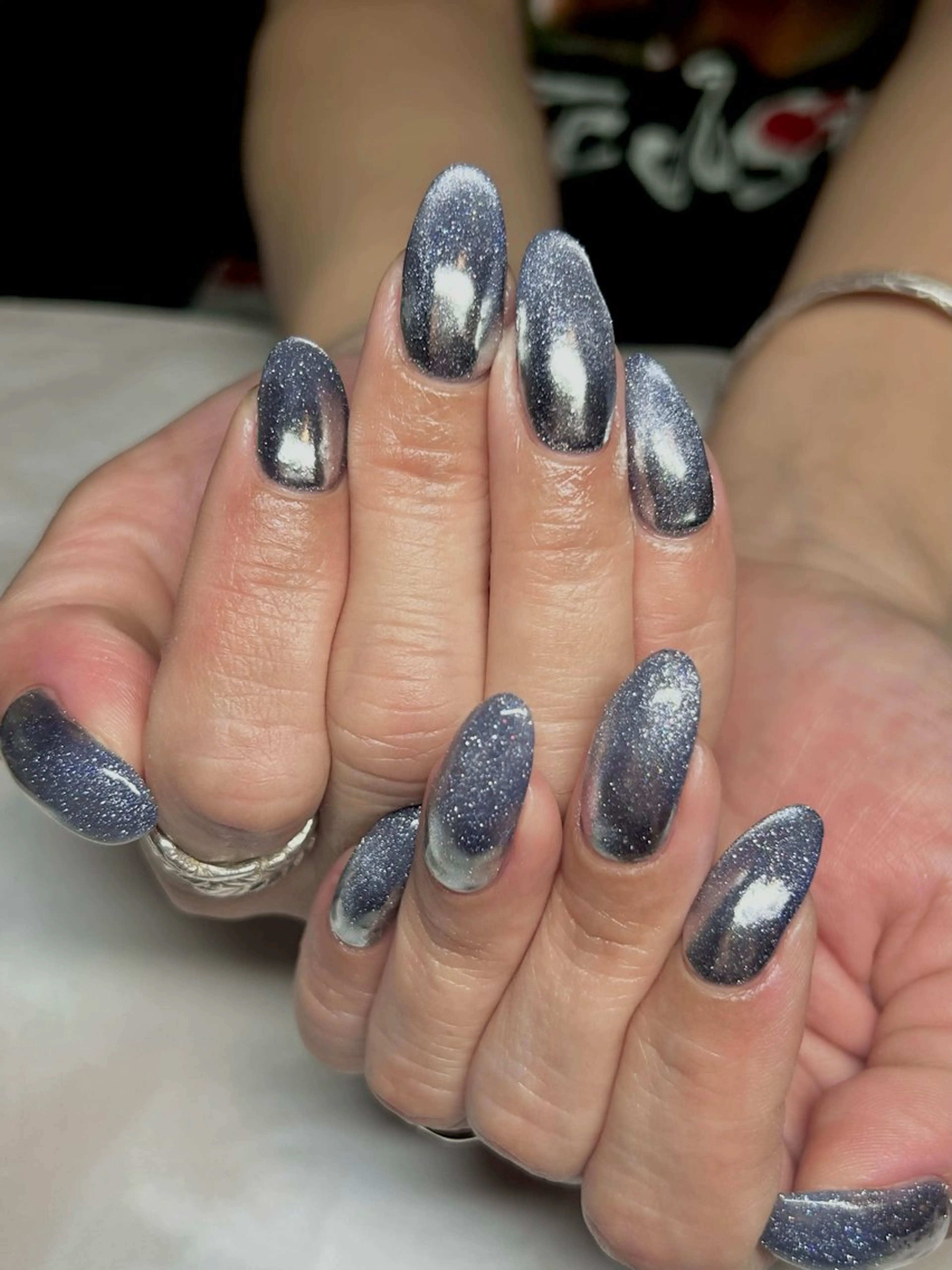 ネイル ミラーネイル ハンドネイル Bar CLAN -Nail-所属・AMUCI NAIL Shihomiのネイルデザイン