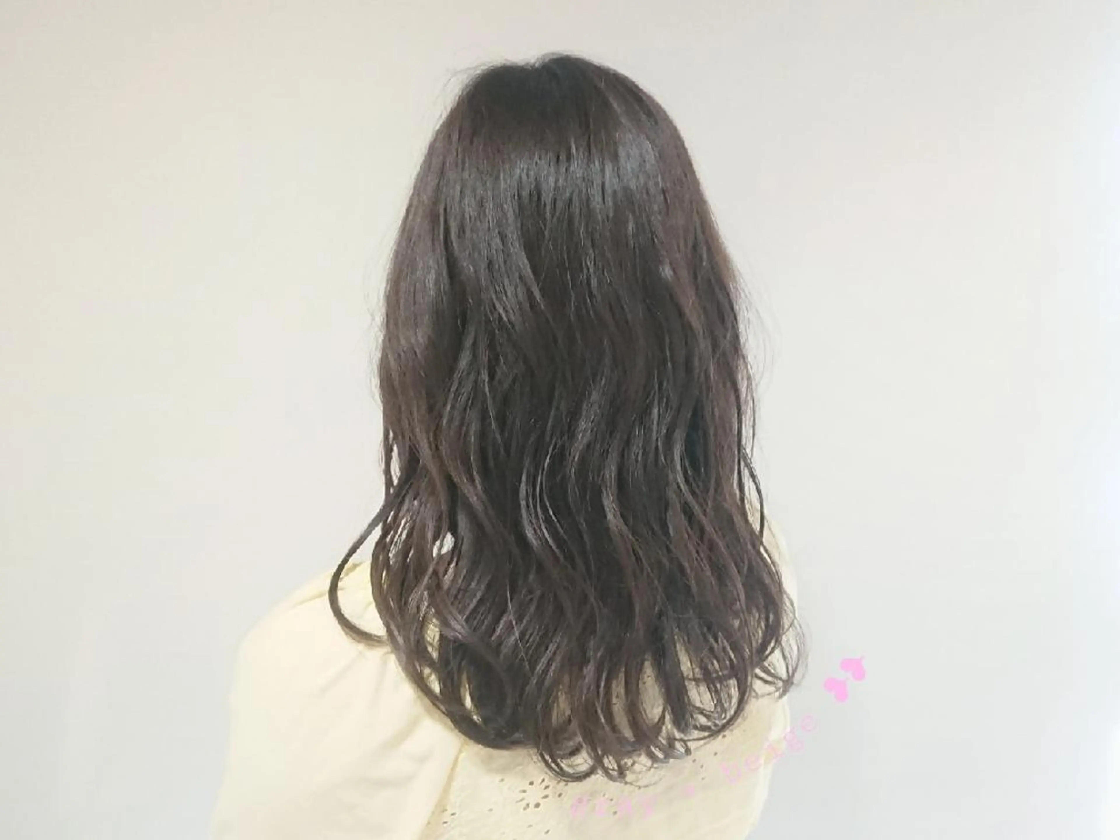 セミロング カラー グレージュ ✨ブリーチなし透明感 カラー✨ゆりかのヘアスタイル