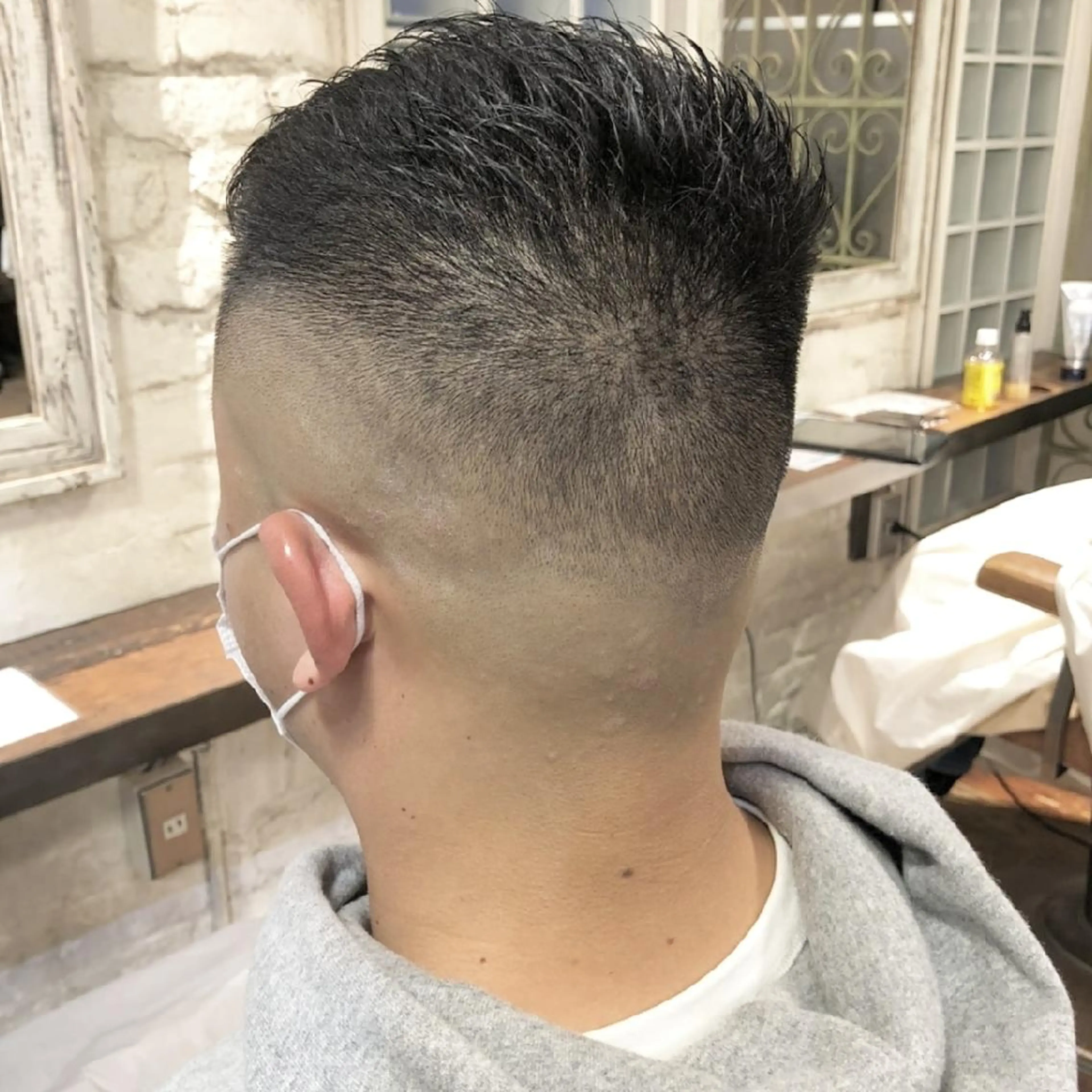 ショート メンズ カット Hair make ONE  008所属・メンズ/フェード/ バーバー/盛山大地のヘアスタイル