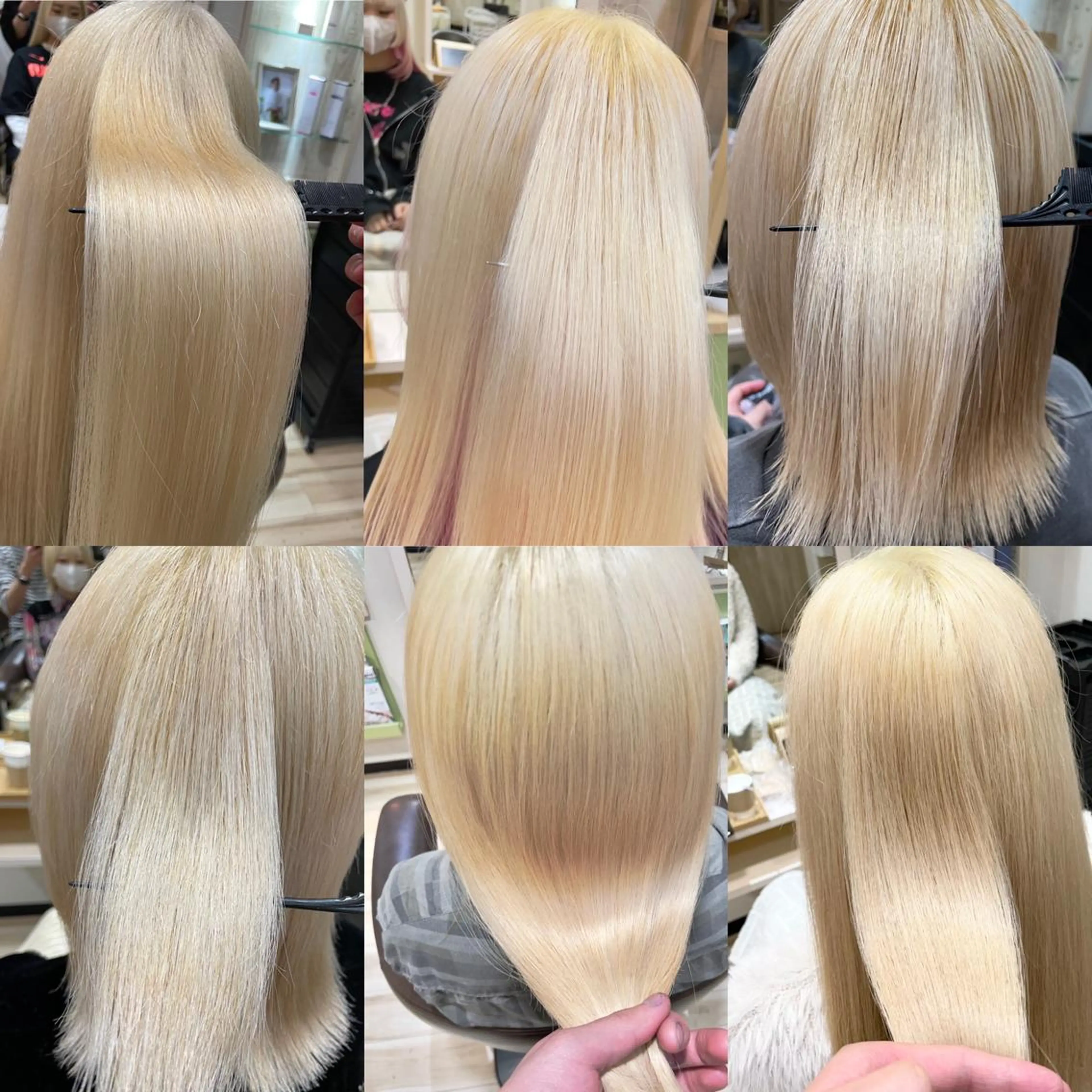 ミディアム カラー 🌈派手髪ハイトーン 🌈鈴木亮太🌈のヘアスタイル