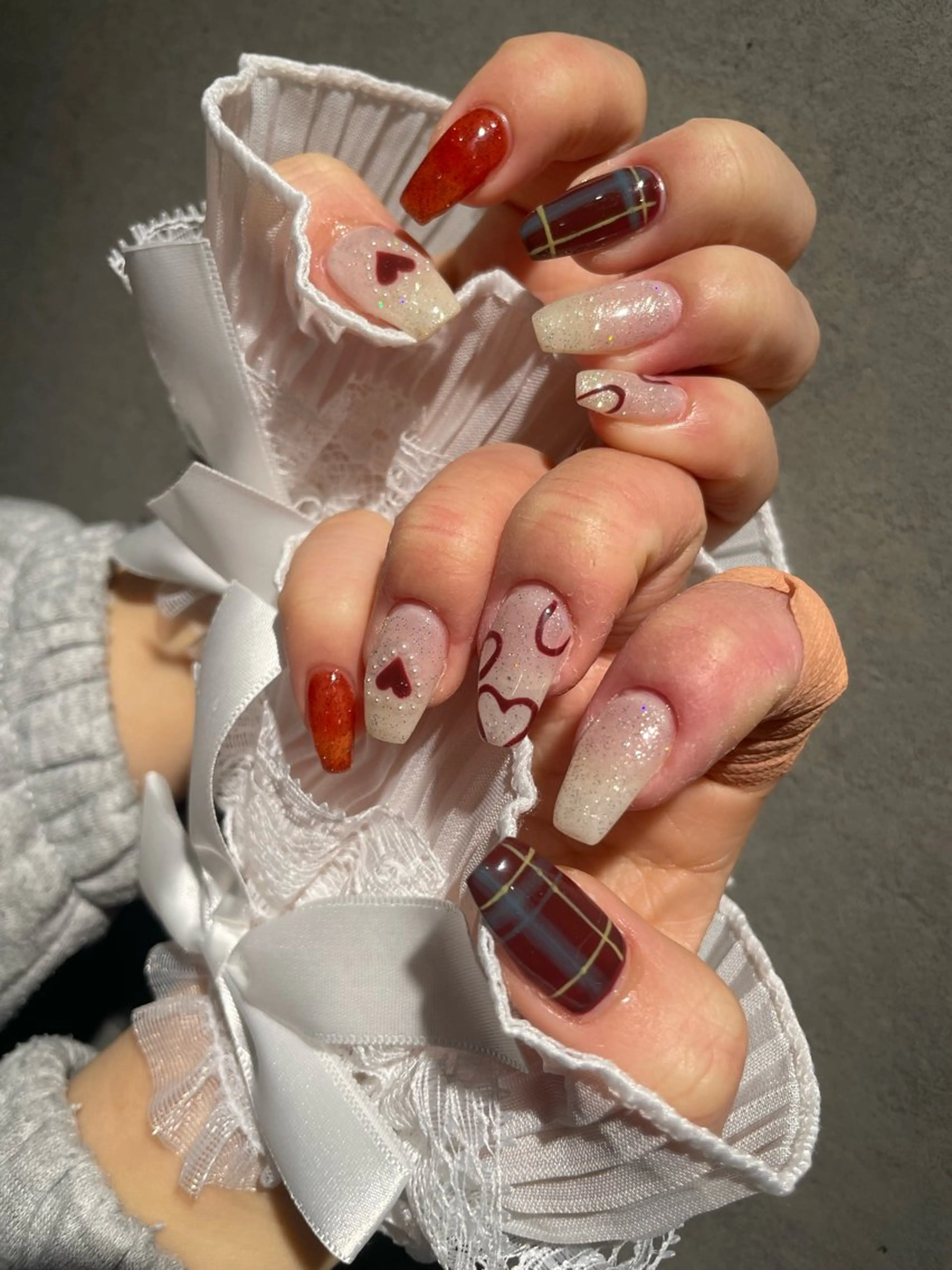 ネイル バレンタイン I-nail Moeのネイルデザイン