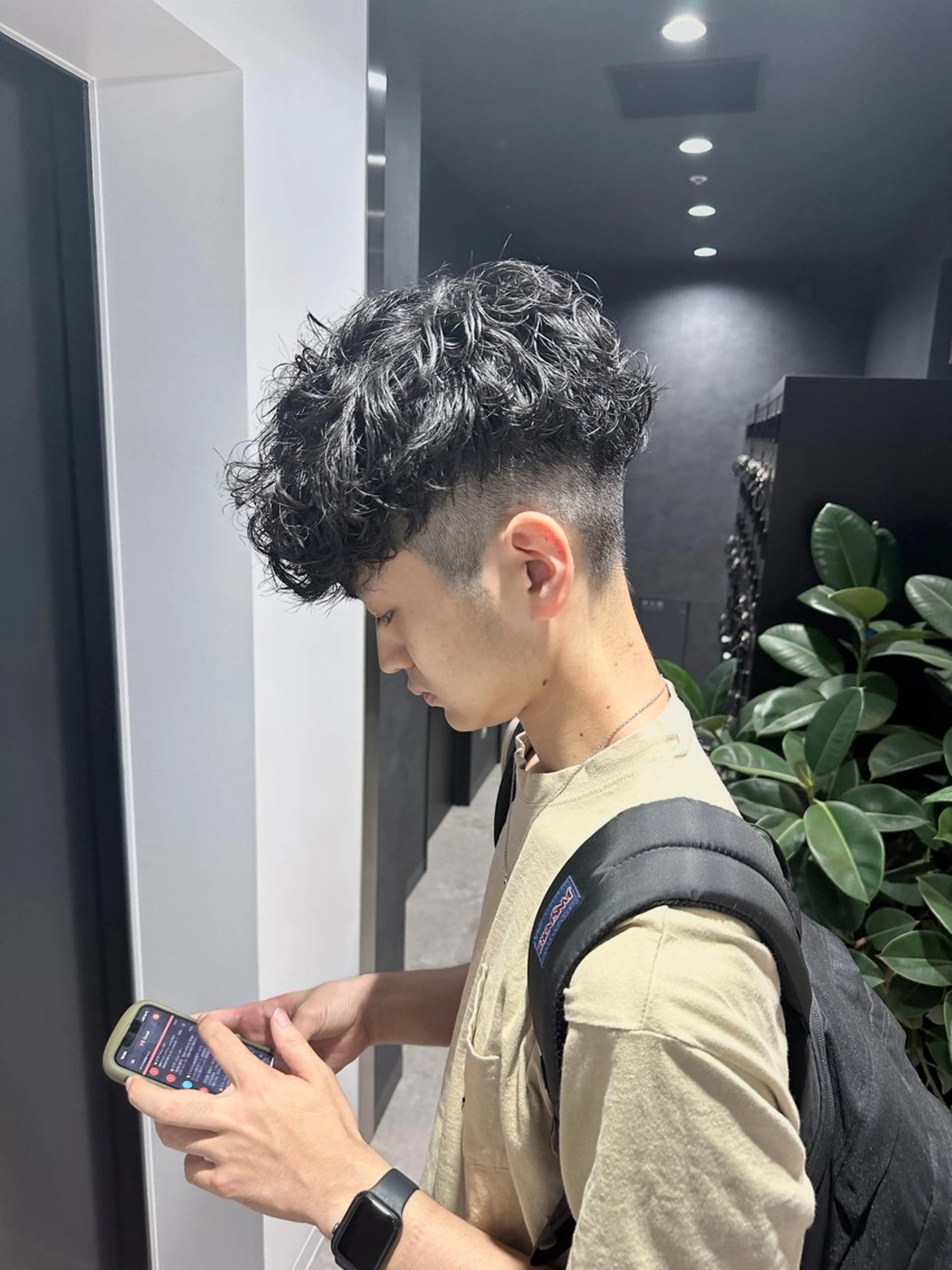 ショート パーマ メンズ 渋谷駅から徒歩1分 BLUCKメンズヘアのヘアスタイル