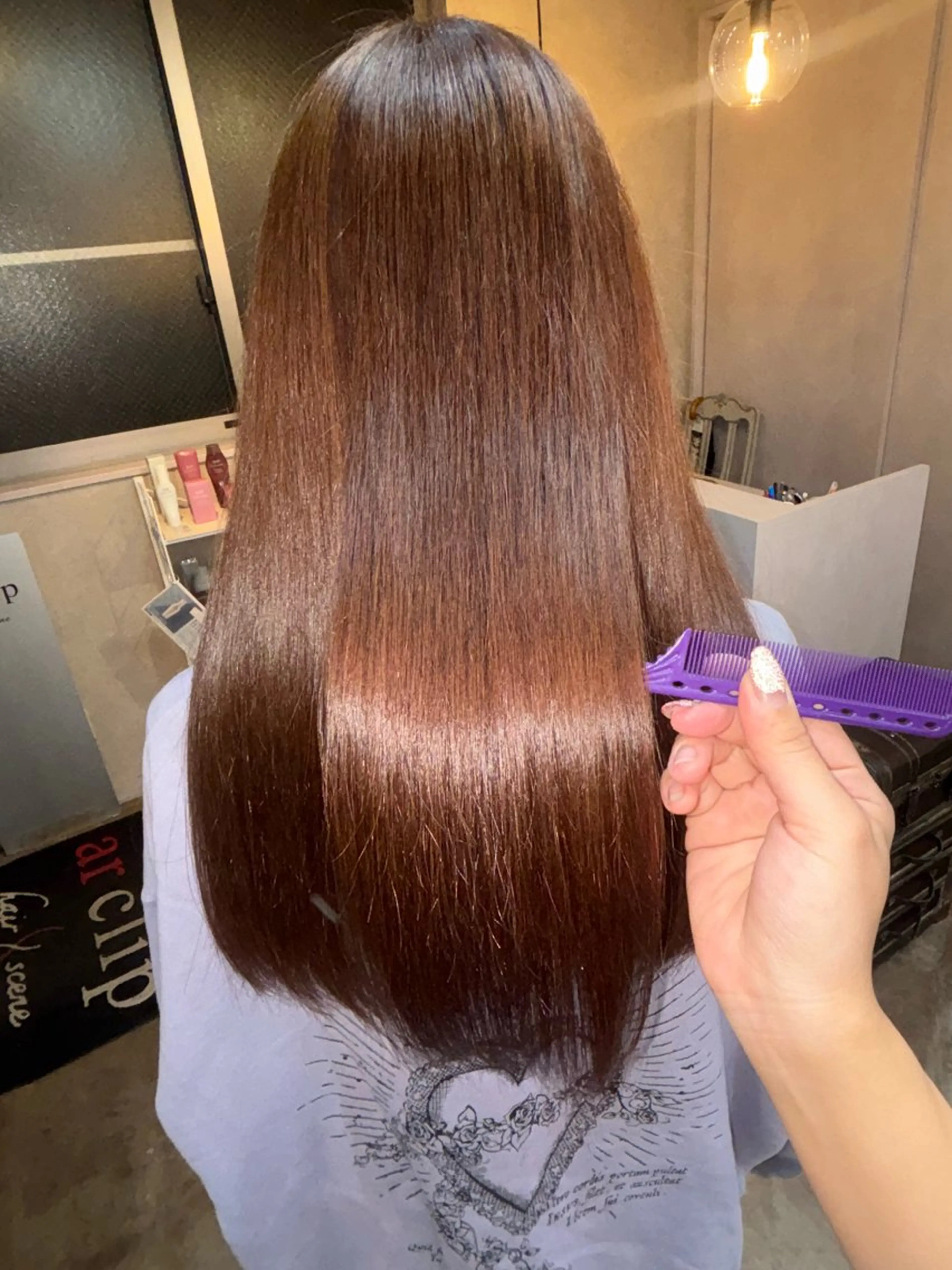 ロング カラー ヘアカラー トリートメント ar clip表参道所属・💜髪質改善/ 艶カラー/ミナ🩷のヘアスタイル
