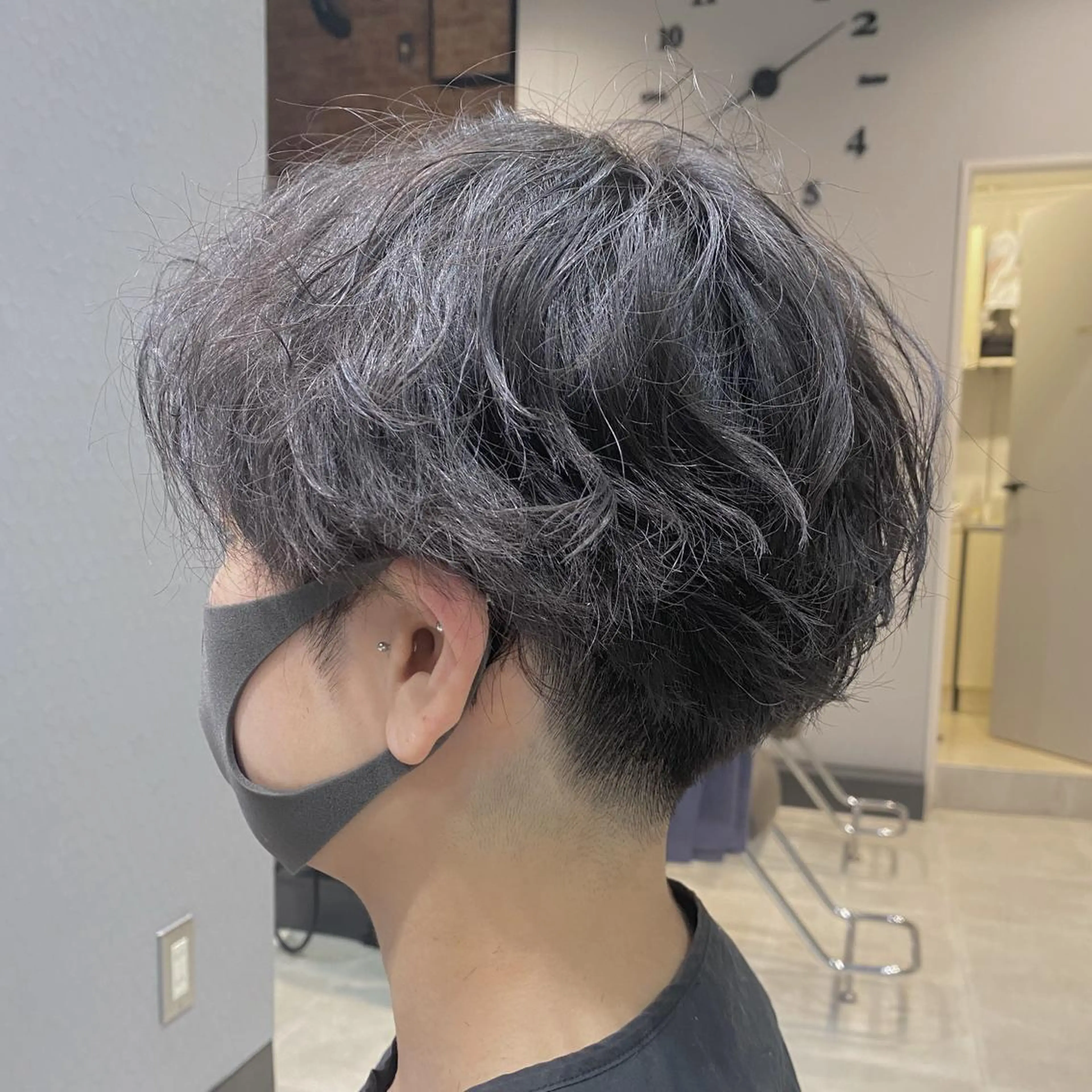 パーマ メンズ わたなべ りょうのヘアスタイル