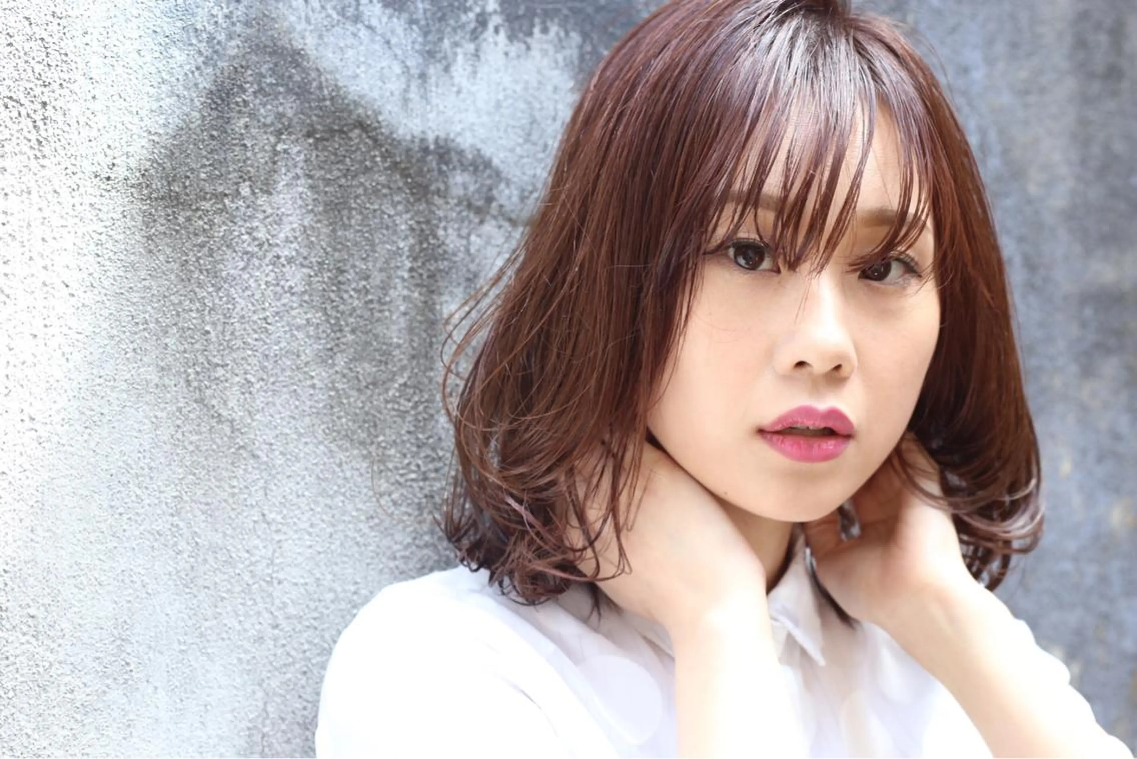 ミディアム カラー ラベンダーカラー ラベンダーグレー パープルカラー カット ヘアカラー トリートメント vato マンツーマンサロンのヘアスタイル