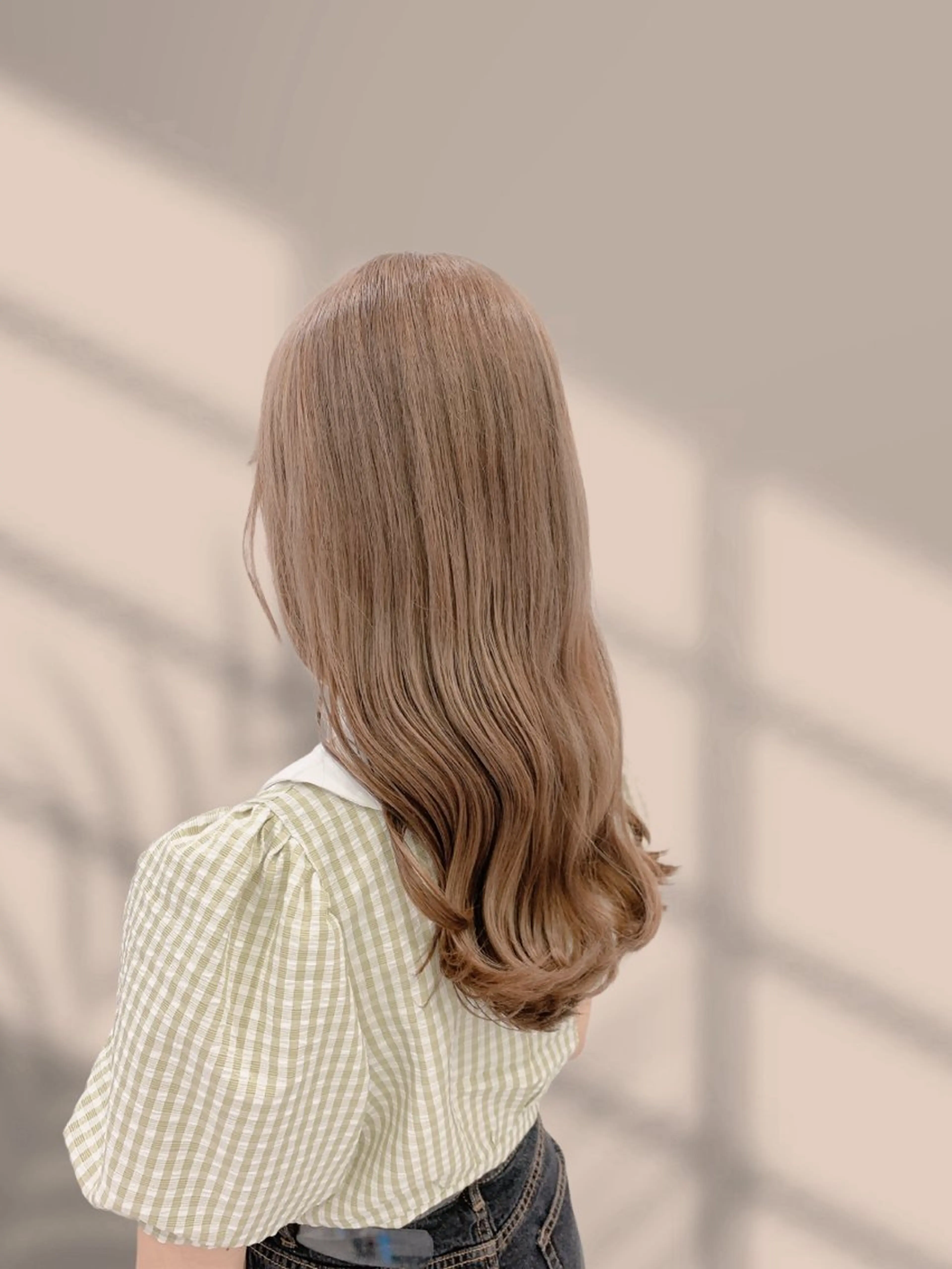 ロング カラー ヘアカラー トリートメント ヘアセット くすみミルクティー／ ブラウン🪡TOWAのヘアスタイル