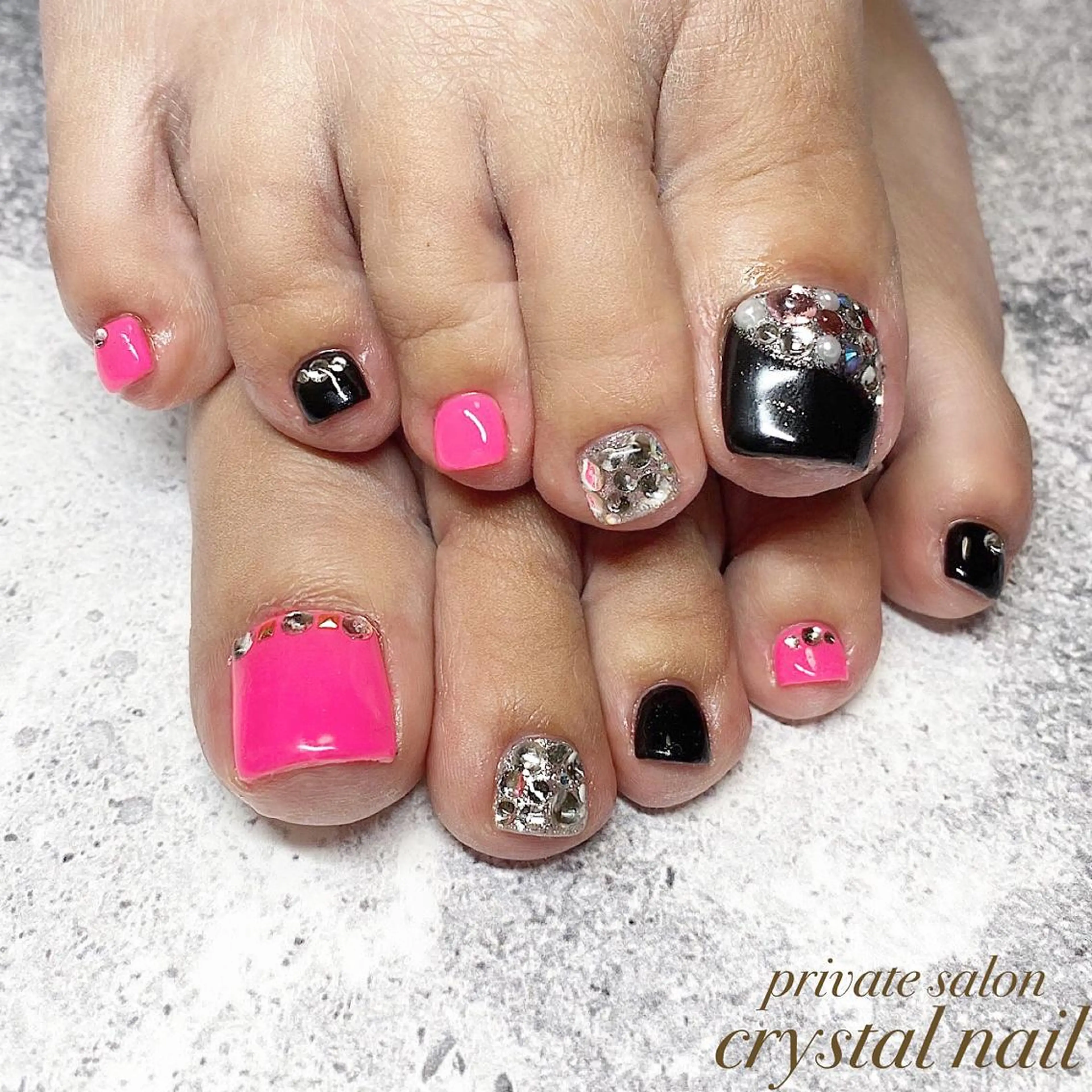 ネイル フットネイル Crystal Nailのネイルデザイン
