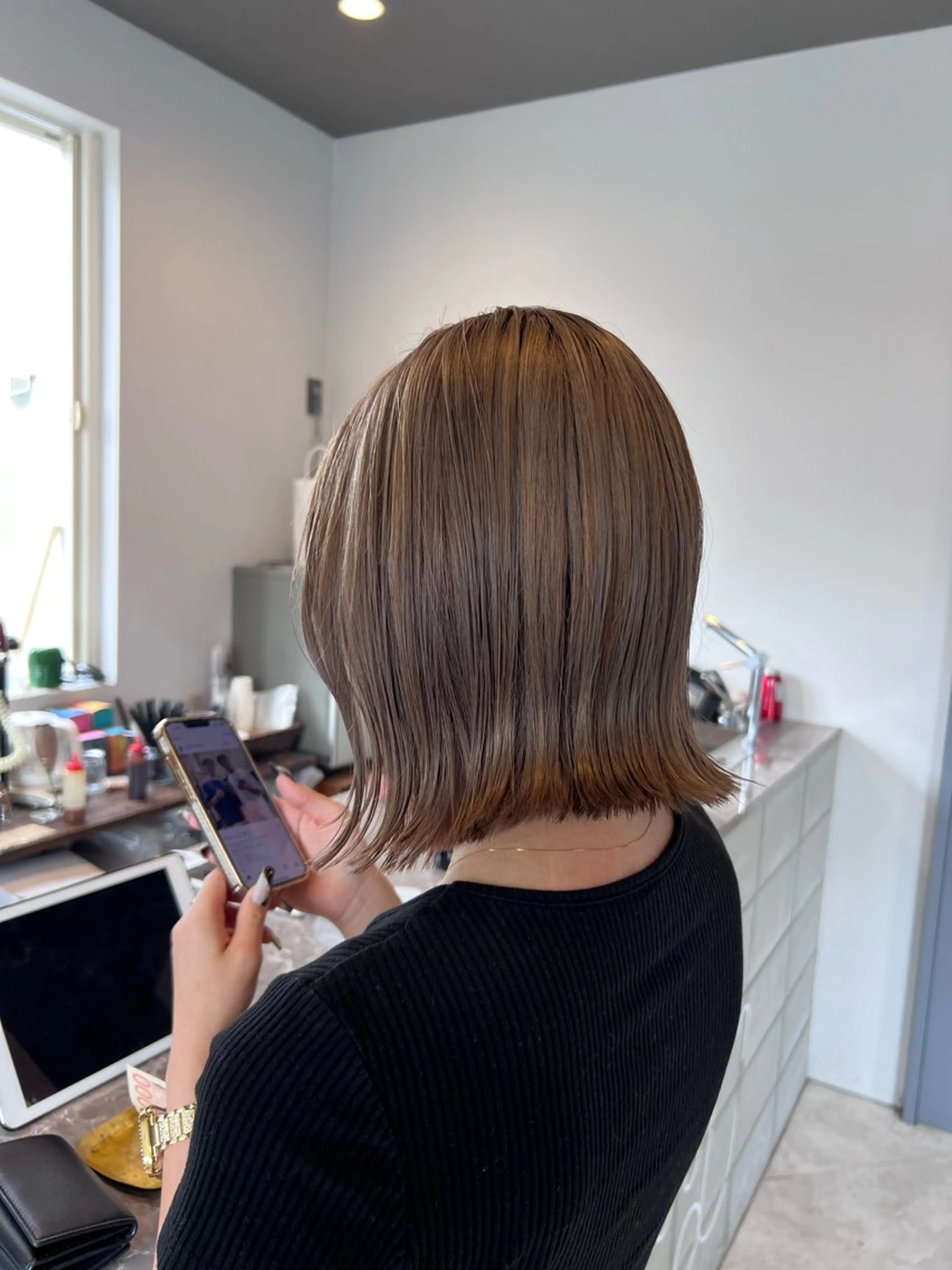 ショート カット ヘアカラー トリートメント yomu  hair library所属・武藤 りょうのヘアスタイル