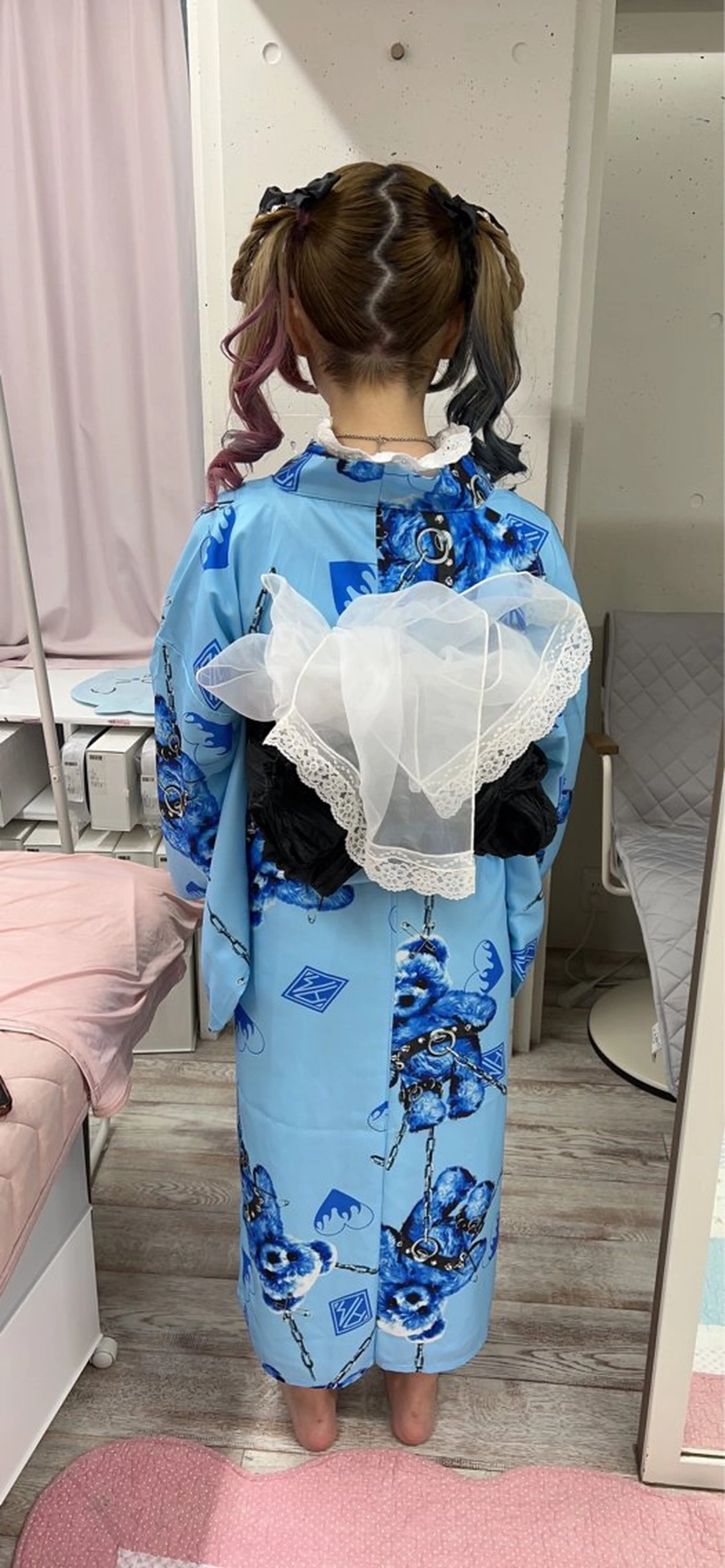 ヘアアレンジ ツインテール 浴衣 ミルミー美容室所属・🦄💒💓齎藤 七海子🦄💒💓のマツエク・マツパデザイン