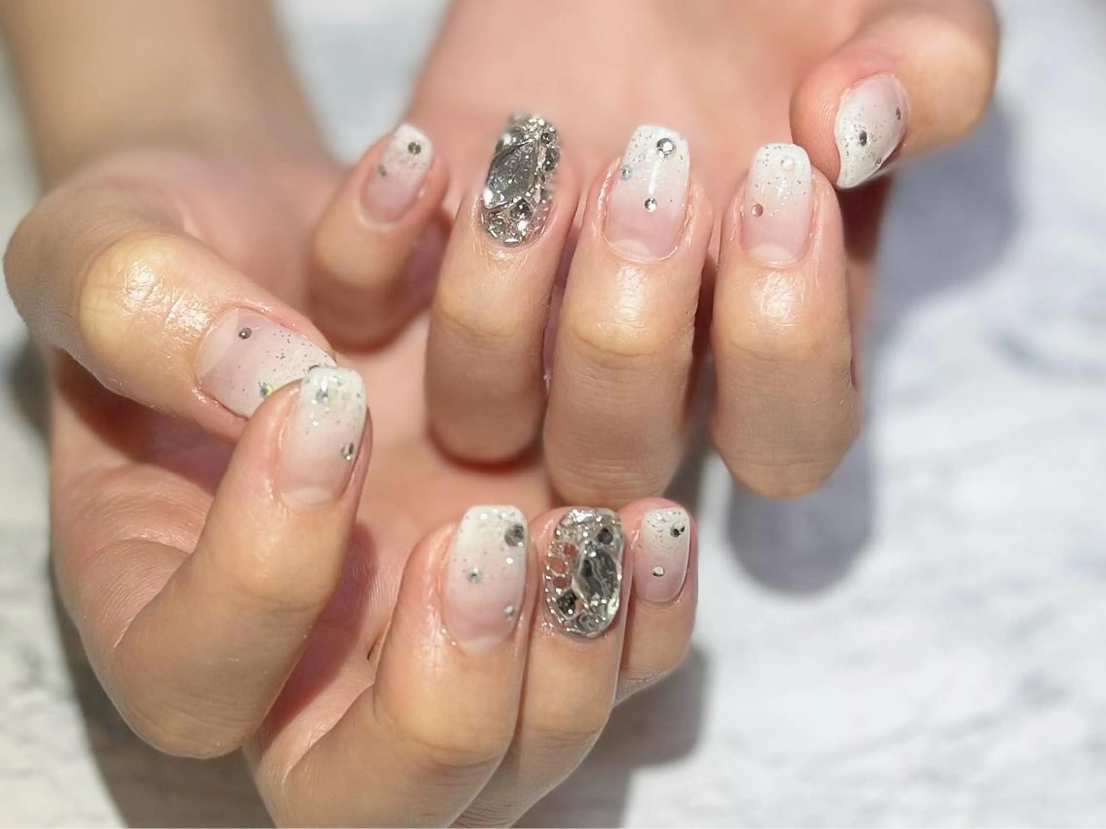 ネイル フットネイル グラデーション ニュアンスネイル シンプルネイル 春ネイル ネイル フフラ所属・nail fufla ♡yamane♡のネイルデザイン