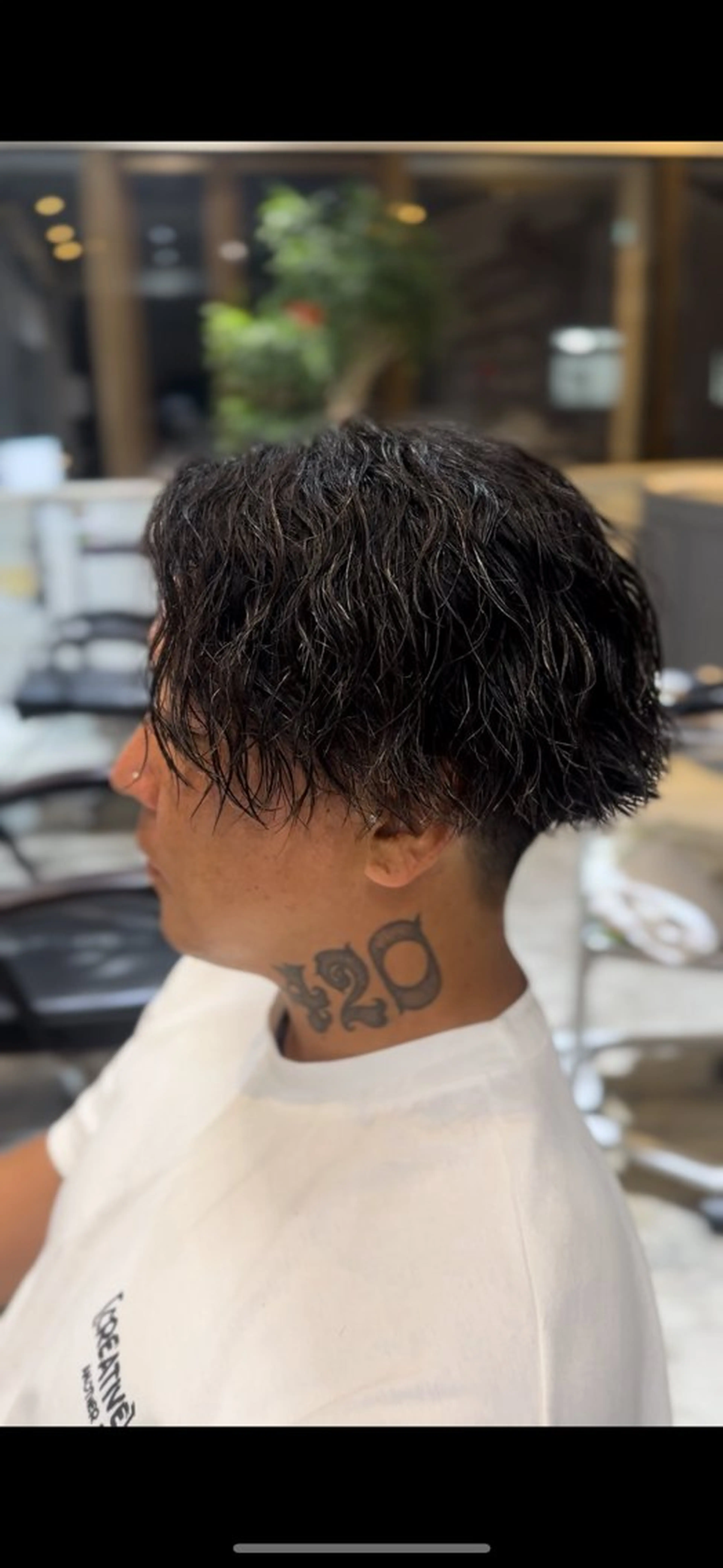 ショート パーマ メンズ HANGOUT ／久富のヘアスタイル