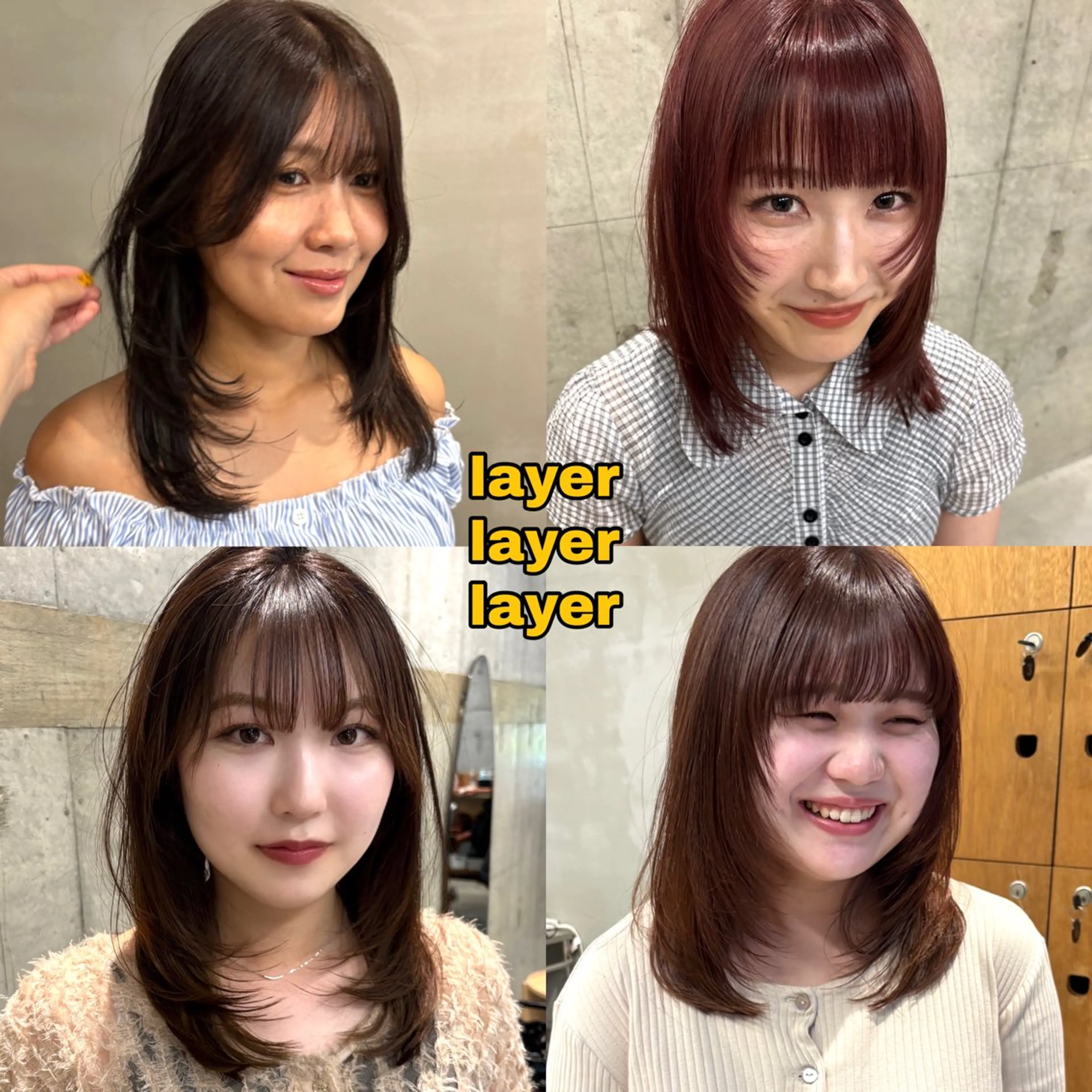 セミロング wewe / rukiaのヘアスタイル