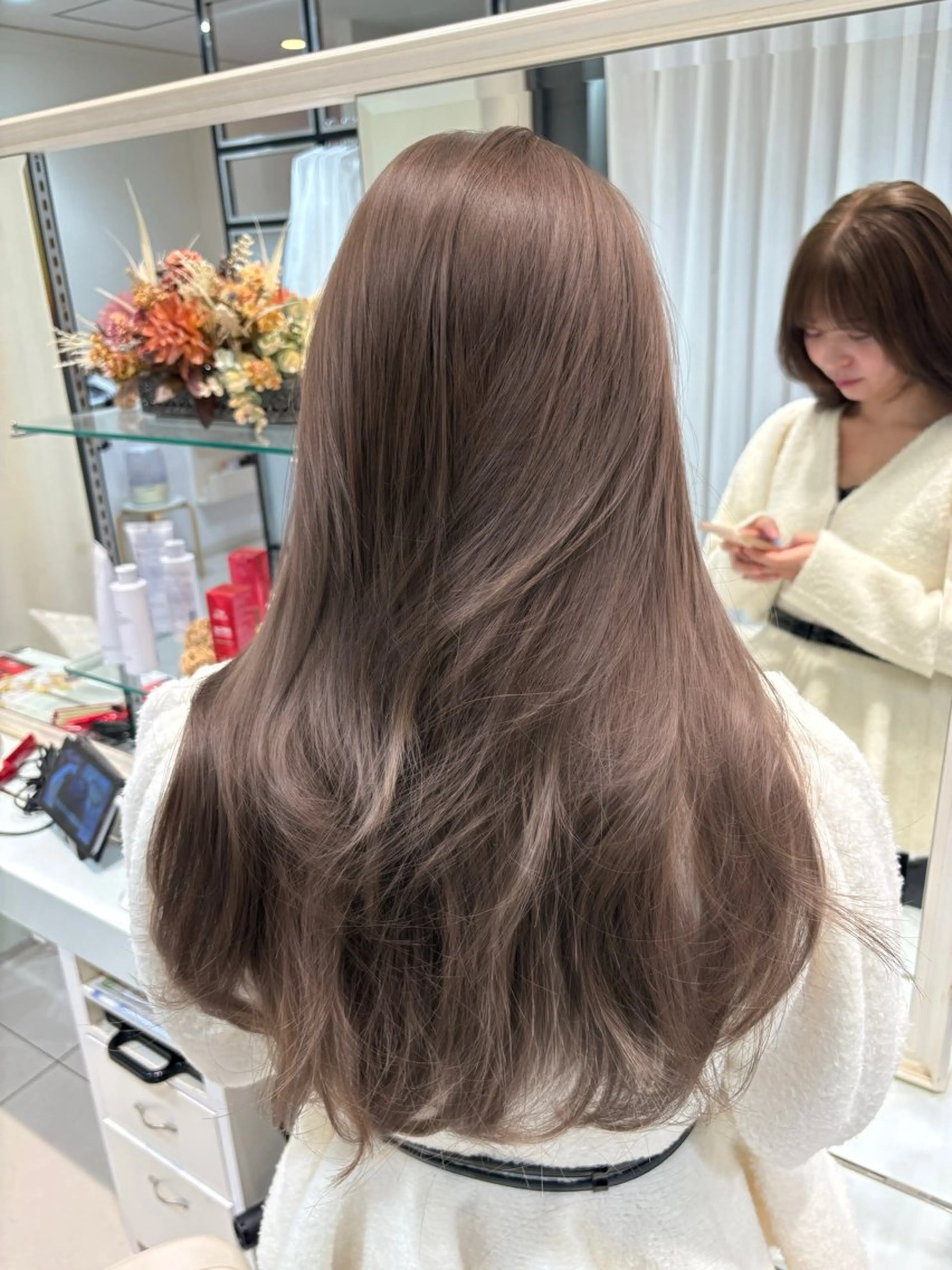 ロング カット ヘアカラー トリートメント 💗ブリーチなし 垢抜け💗徳井はやとのヘアスタイル