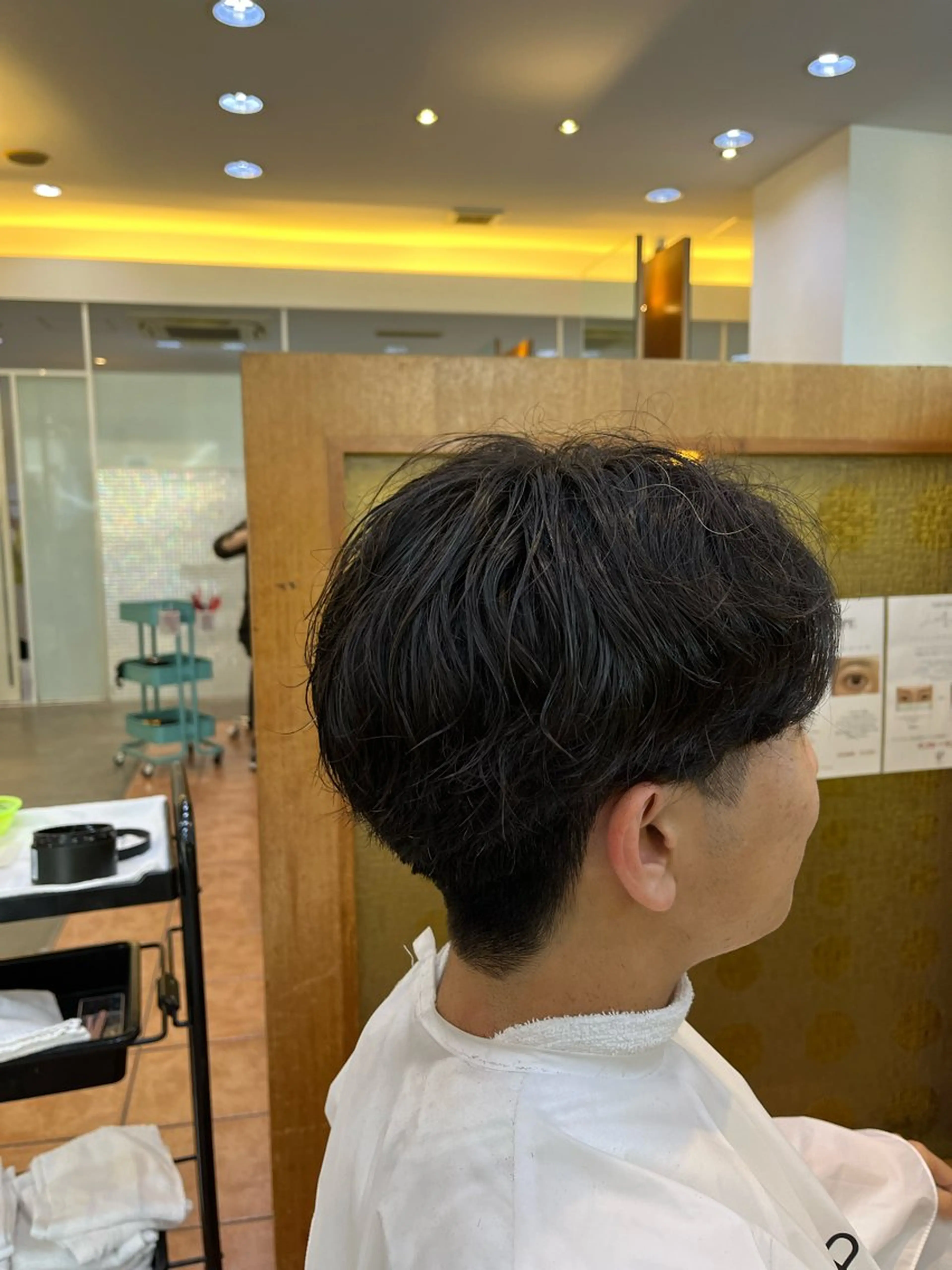 ショート パーマ メンズ メンズパーマ ニュアンスパーマ スパイラルパーマ カット パーマ 🤍店長　艶カラー 髪質改善縮毛特化🤍のヘアスタイル