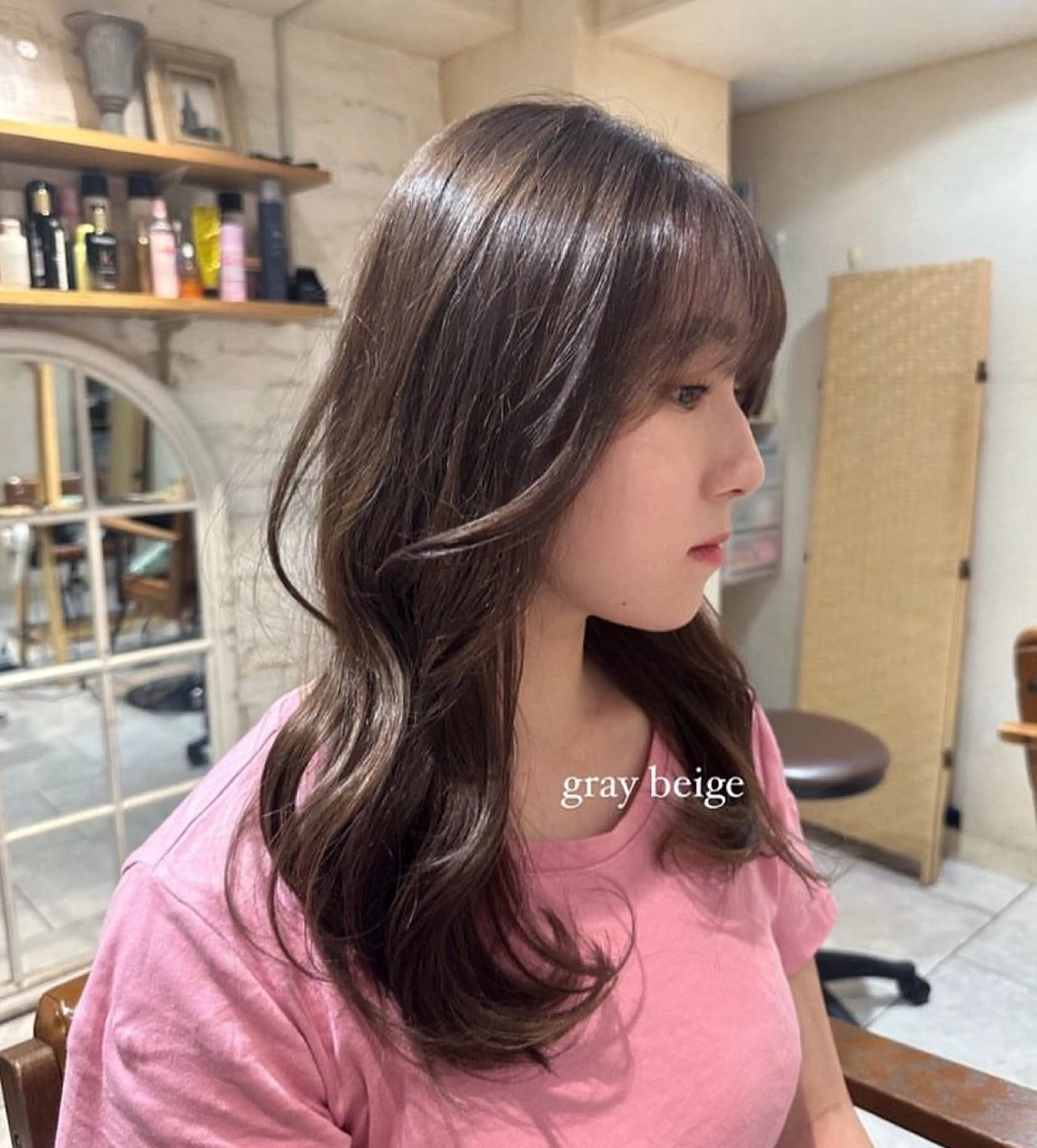 カラー 透明感カラー イルミナカラー 上野 莉菜のヘアスタイル