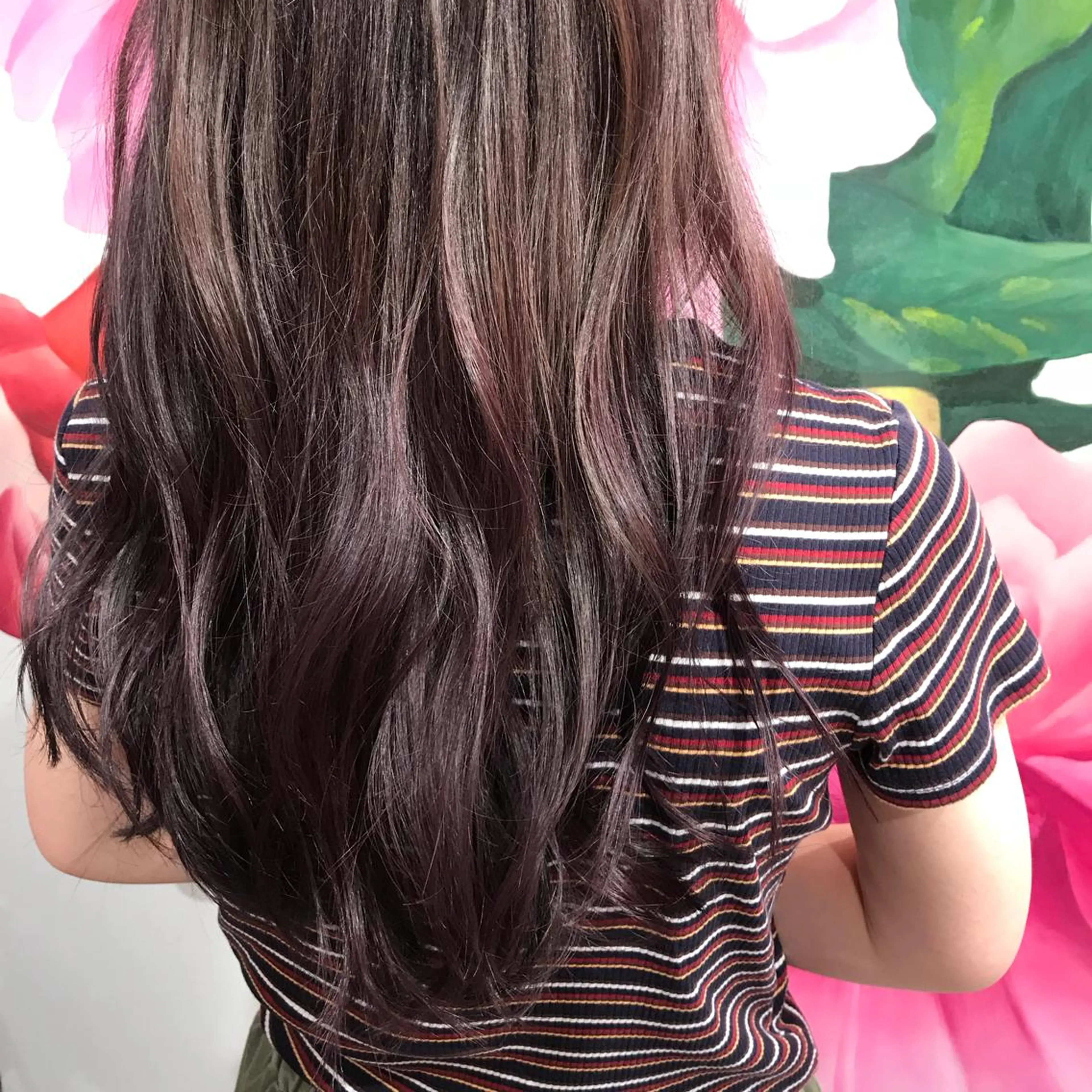 ロング カラー バイオレットカラー moon  ticobrae所属・こくしょう れいかのヘアスタイル