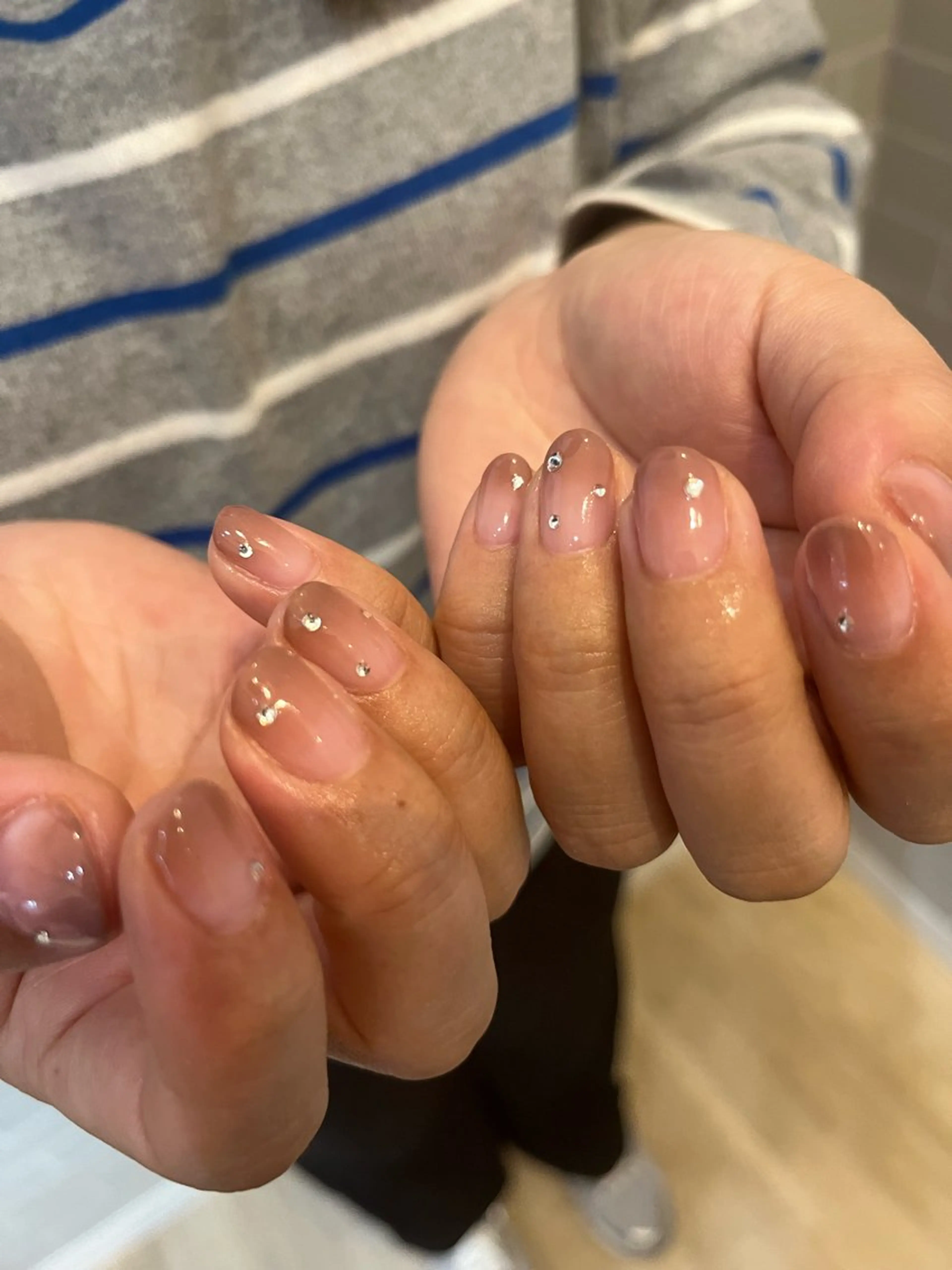 カラーグラデーションネイル (オフあり)の写真