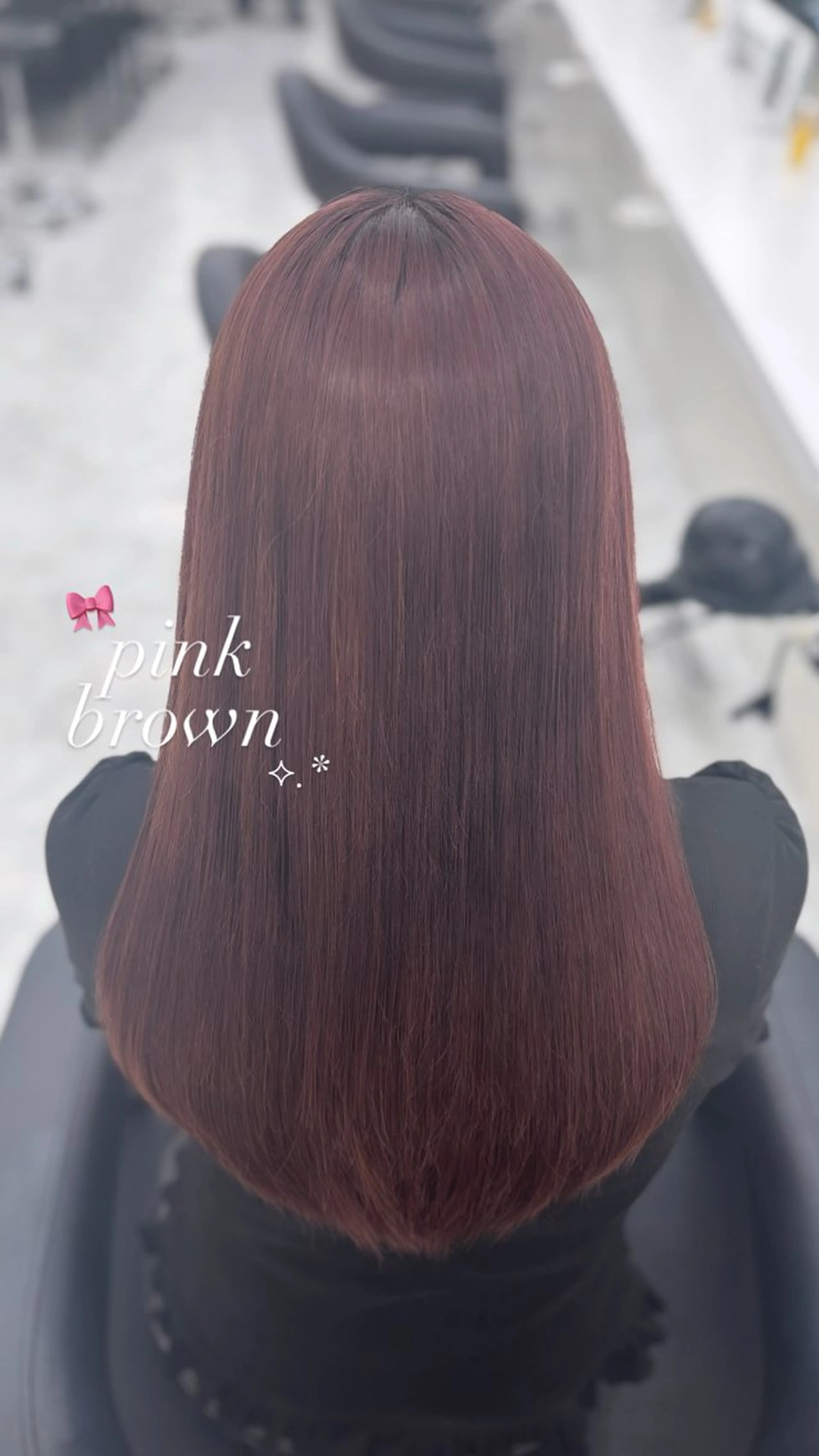 セミロング ヘアカラー トリートメント ヘッドスパ ヘアセット Hina🎀♡ 暖色/縮毛のヘアスタイル