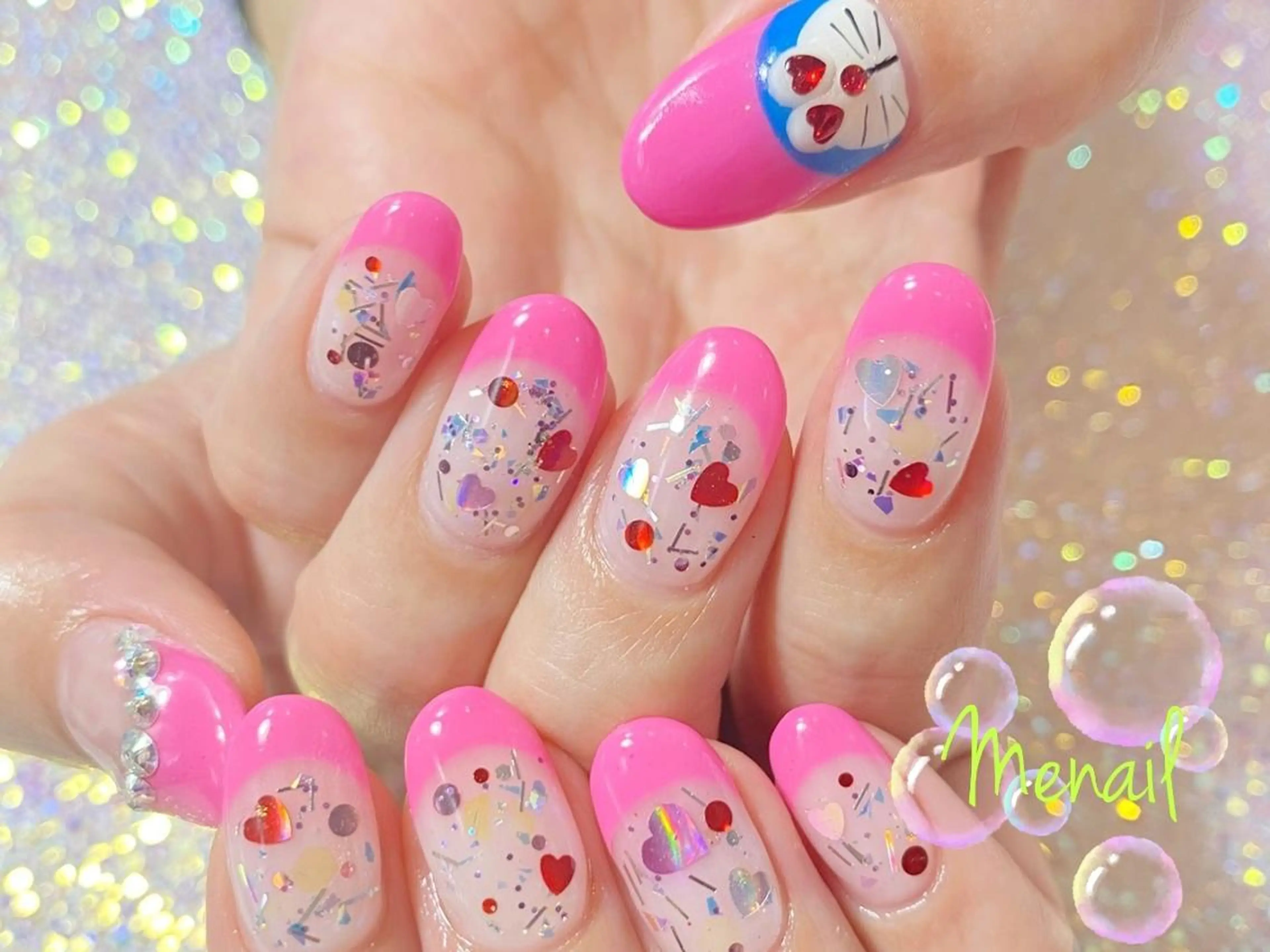ネイル ハンドネイル 🤍POP可愛い🧸 Menailのネイルデザイン