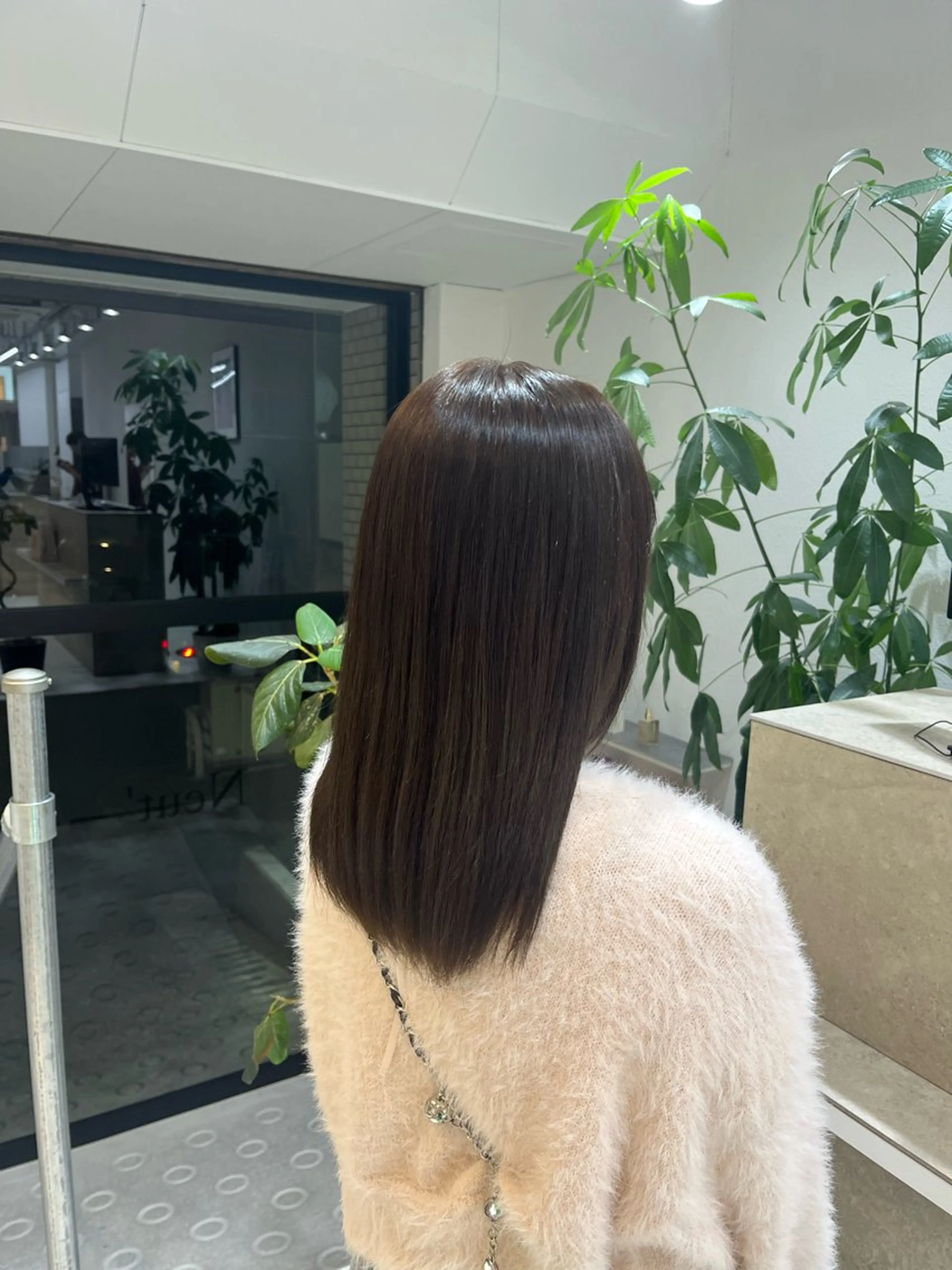 ミディアム ヘアカラー 🎀透明艶カラー🎀 大橋美優🎀のヘアスタイル