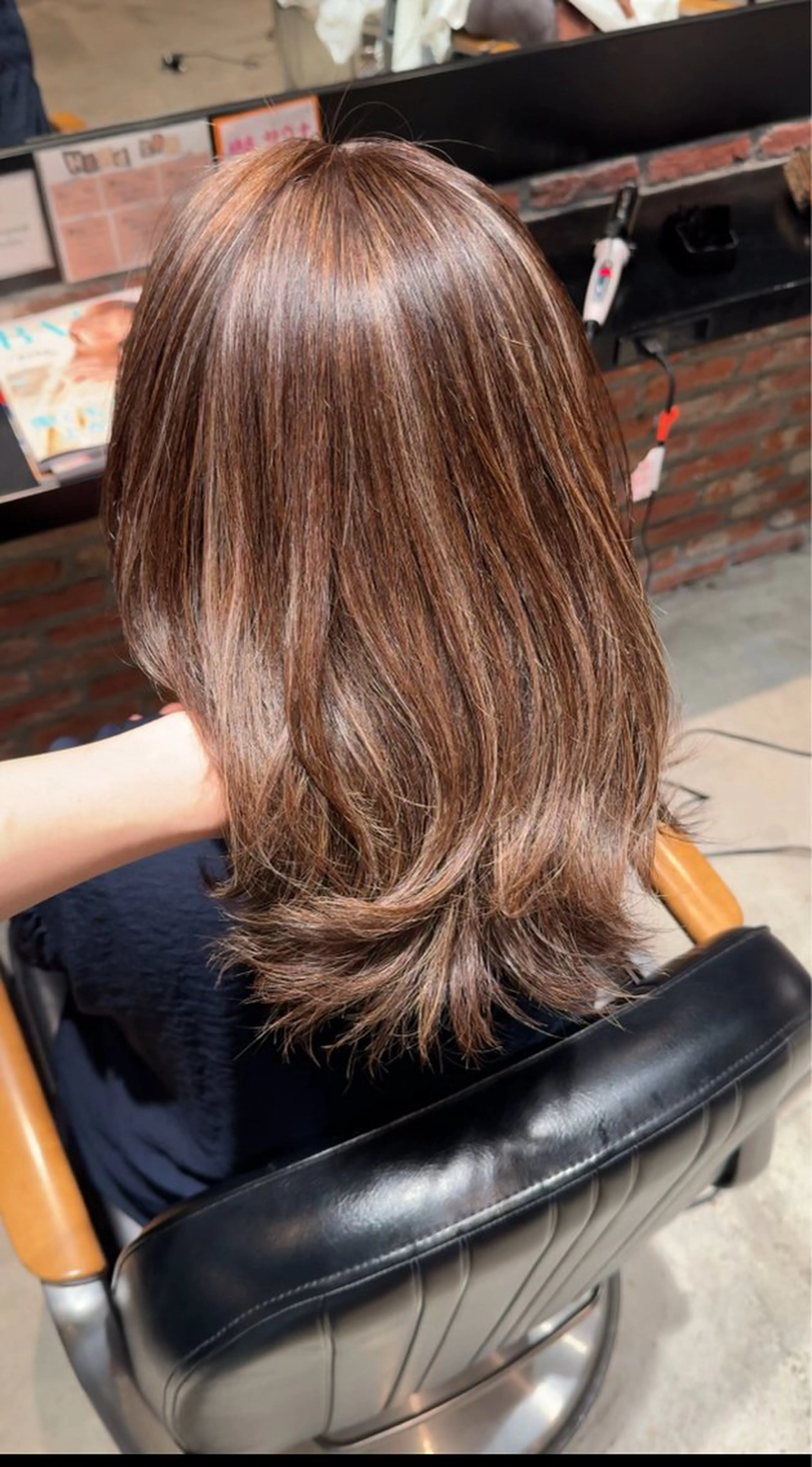 ミディアム カラー ハイライトカラー ハイライト miyu ボブモデル募集中のヘアスタイル