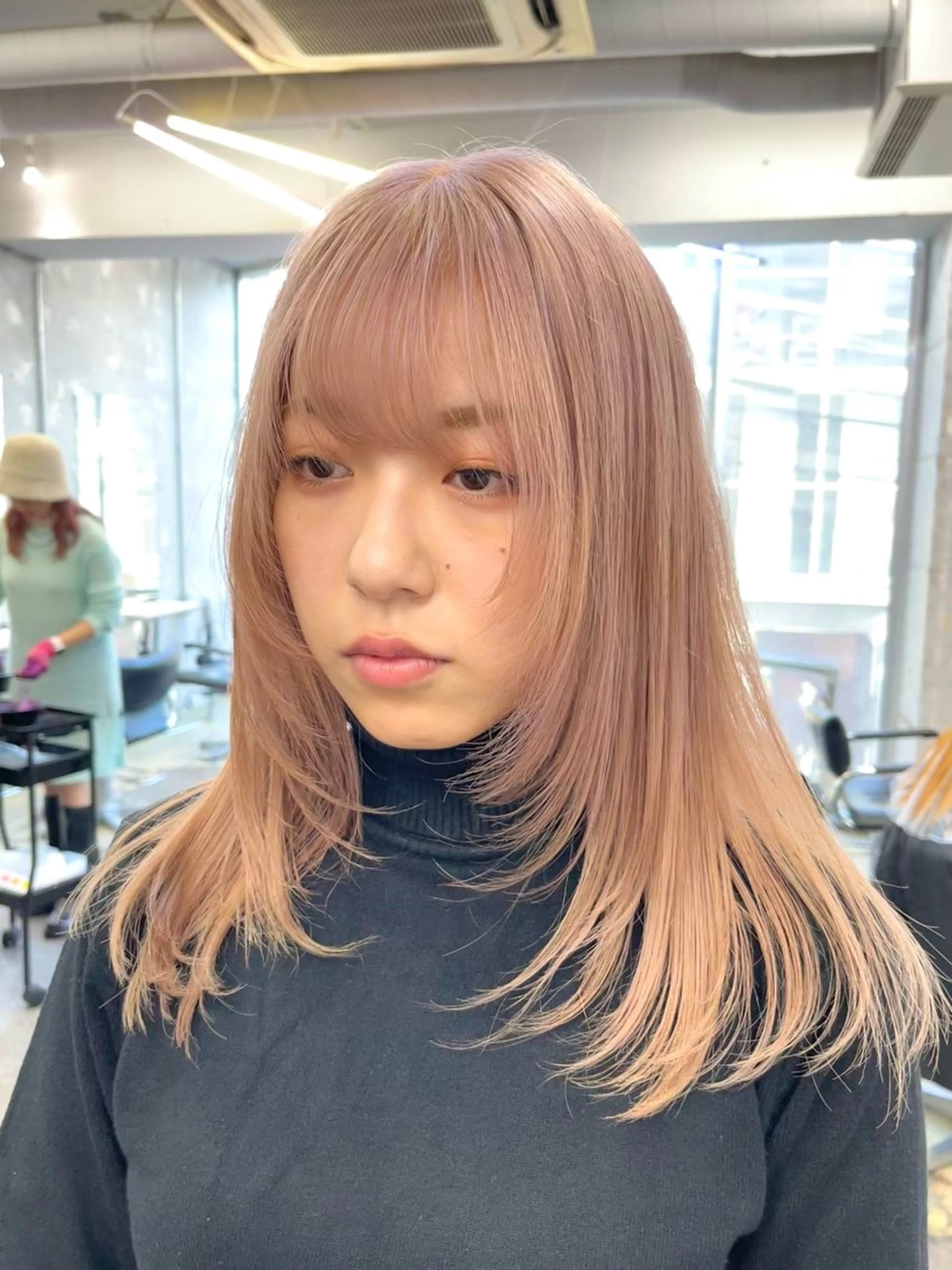 ロング カラー ハッシュカットとハイ トーン/HIROKIのヘアスタイル