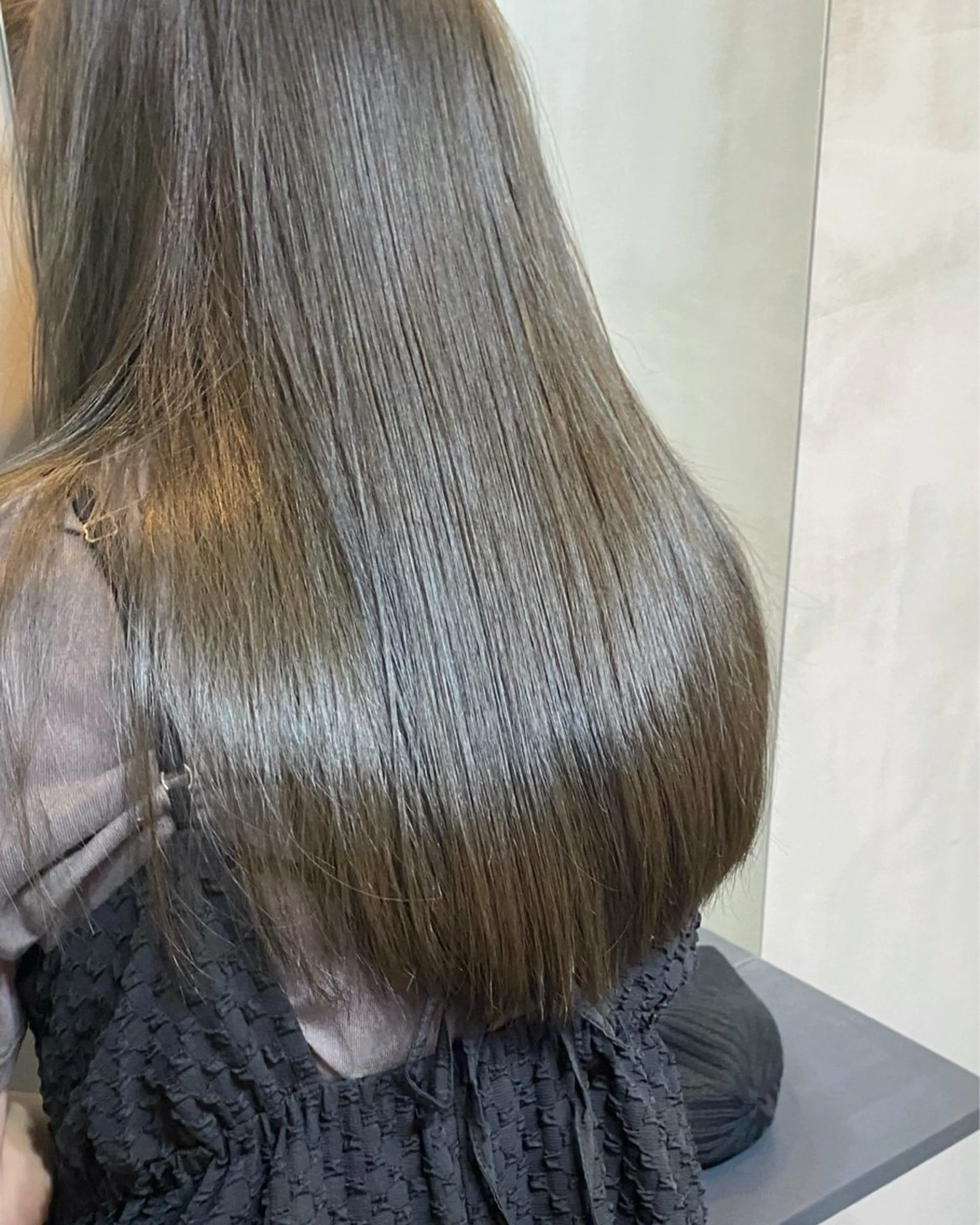 ロング カラー カット ヘアカラー トリートメント くすみカラー♡ Yuukaのヘアスタイル