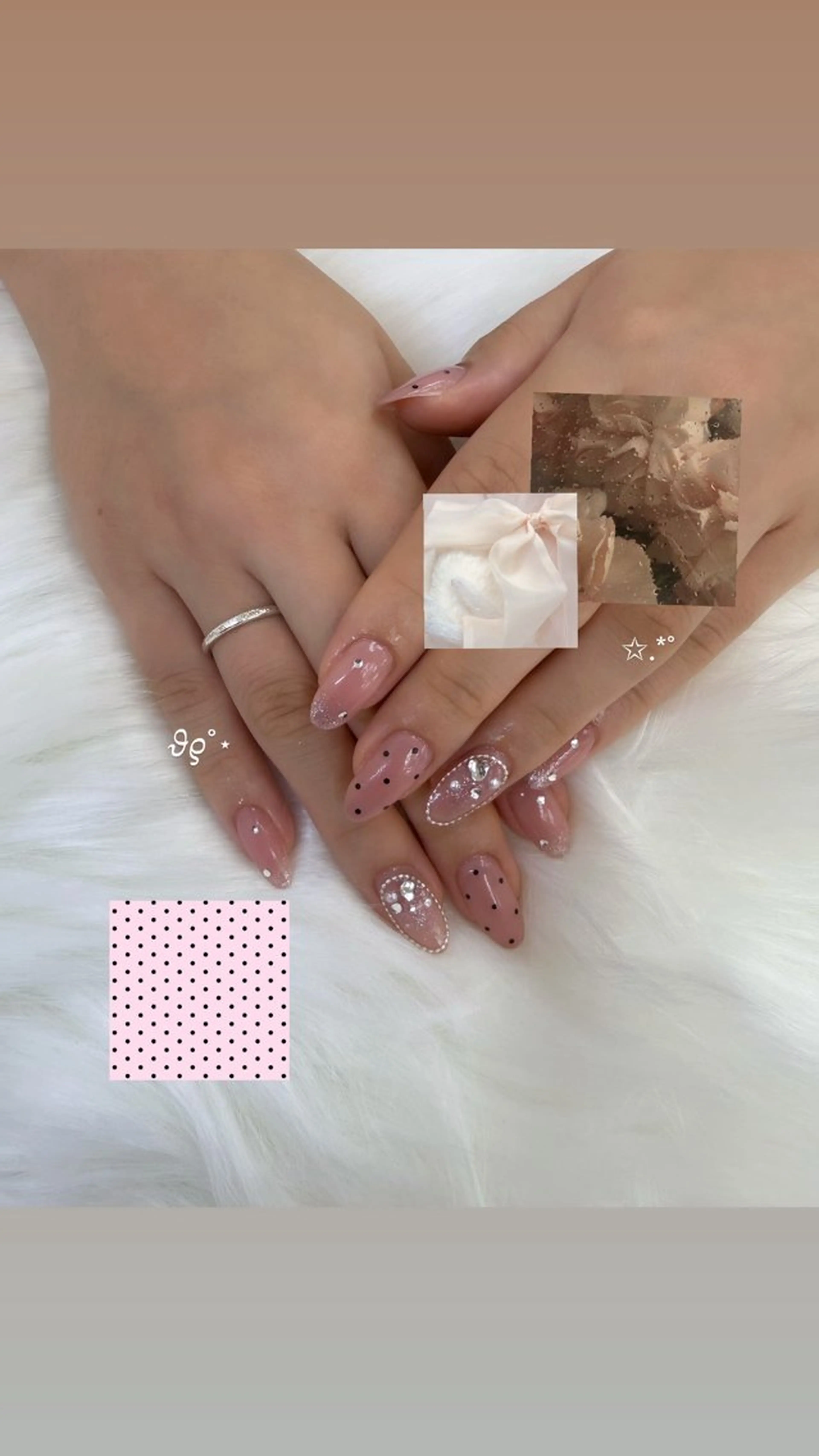 ネイル ワンホンネイル ハンドネイル Bianca 清原 陽菜果.°ʚ🎀ɞ°のネイルデザイン