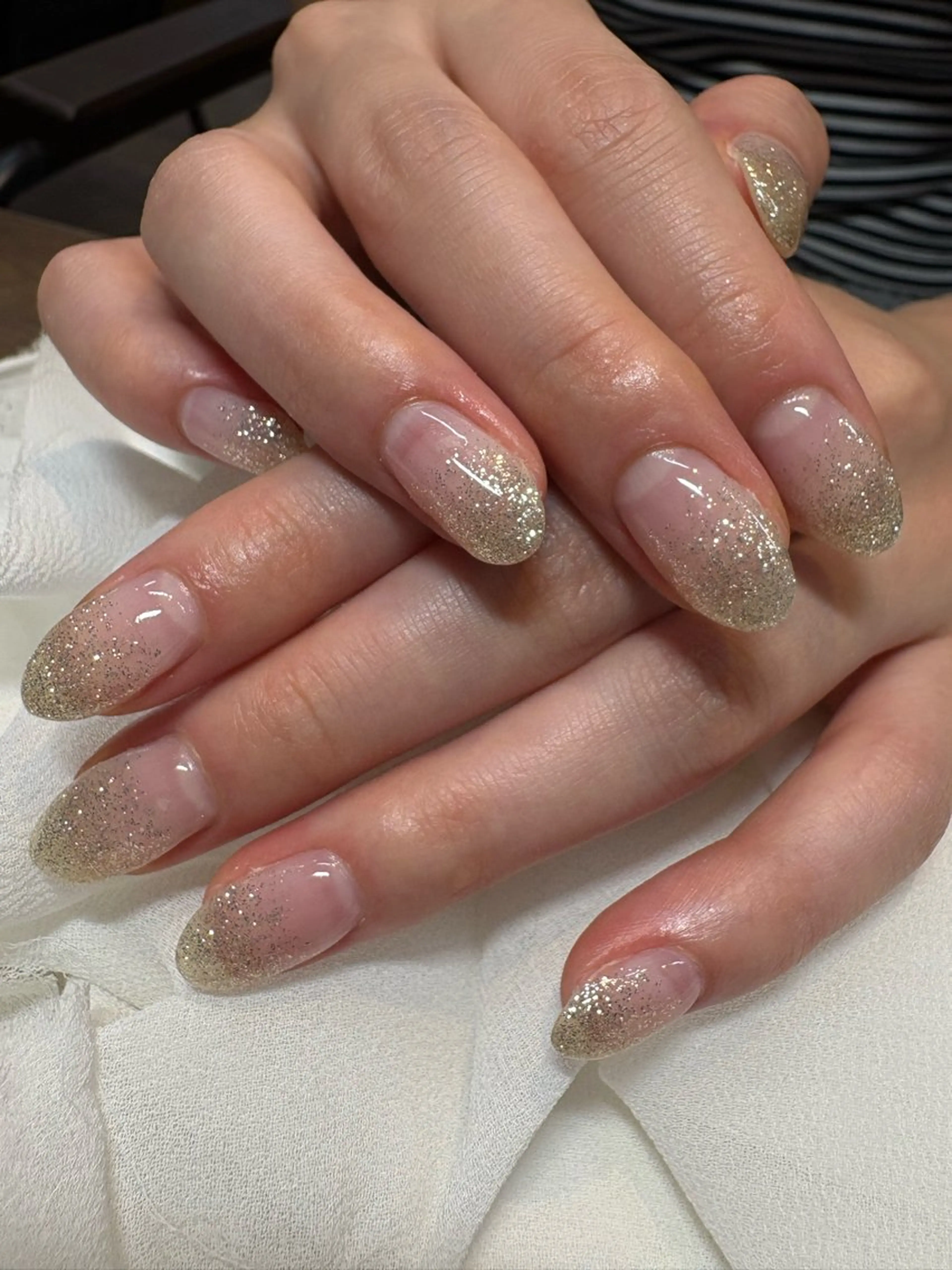 ネイル グラデーション ラメ(グリッター) ラメグラデーション ハンドネイル marl -Msisnailsalon-甲子園店【マール】所属・marl あやかのネイルデザイン
