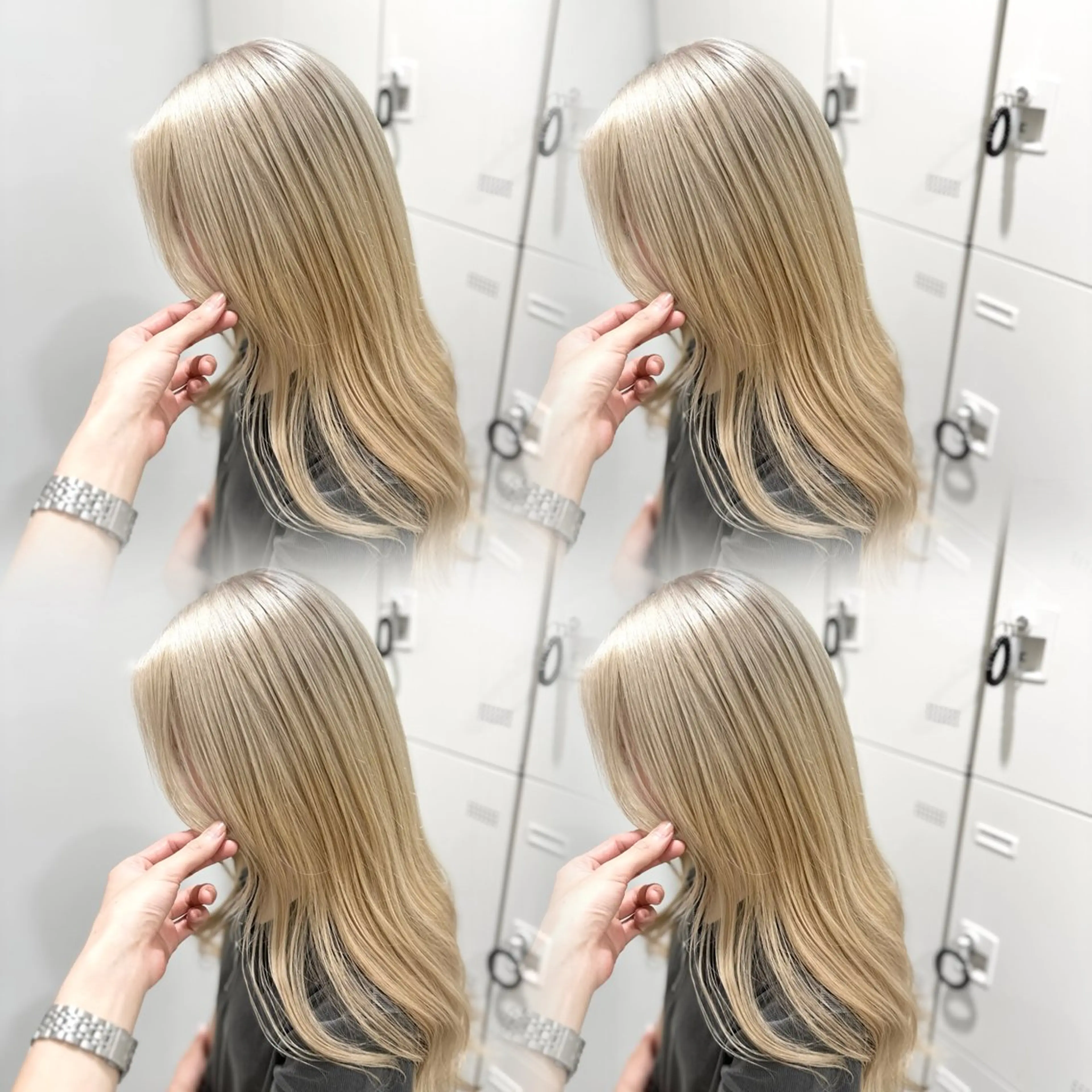 ロング カラー 🤍横浜ブリーチ /レイヤーカット🤍のヘアスタイル