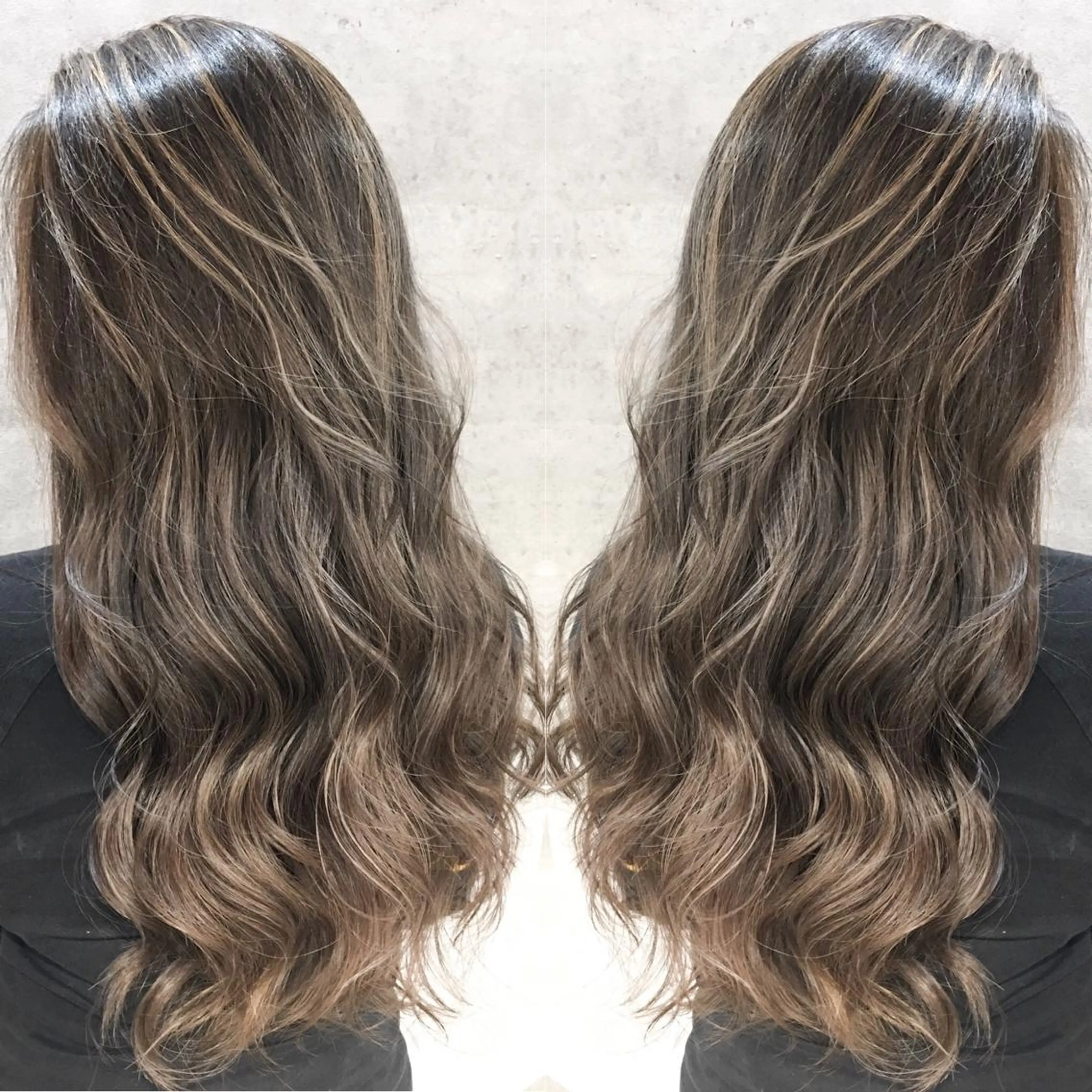 セミロング カラー ヘアアレンジ ネイル マツエク・マツパ ベージュカラー ハイライトカラー ハイライト ヘアカラー トリートメント 井上 一平のヘアスタイル