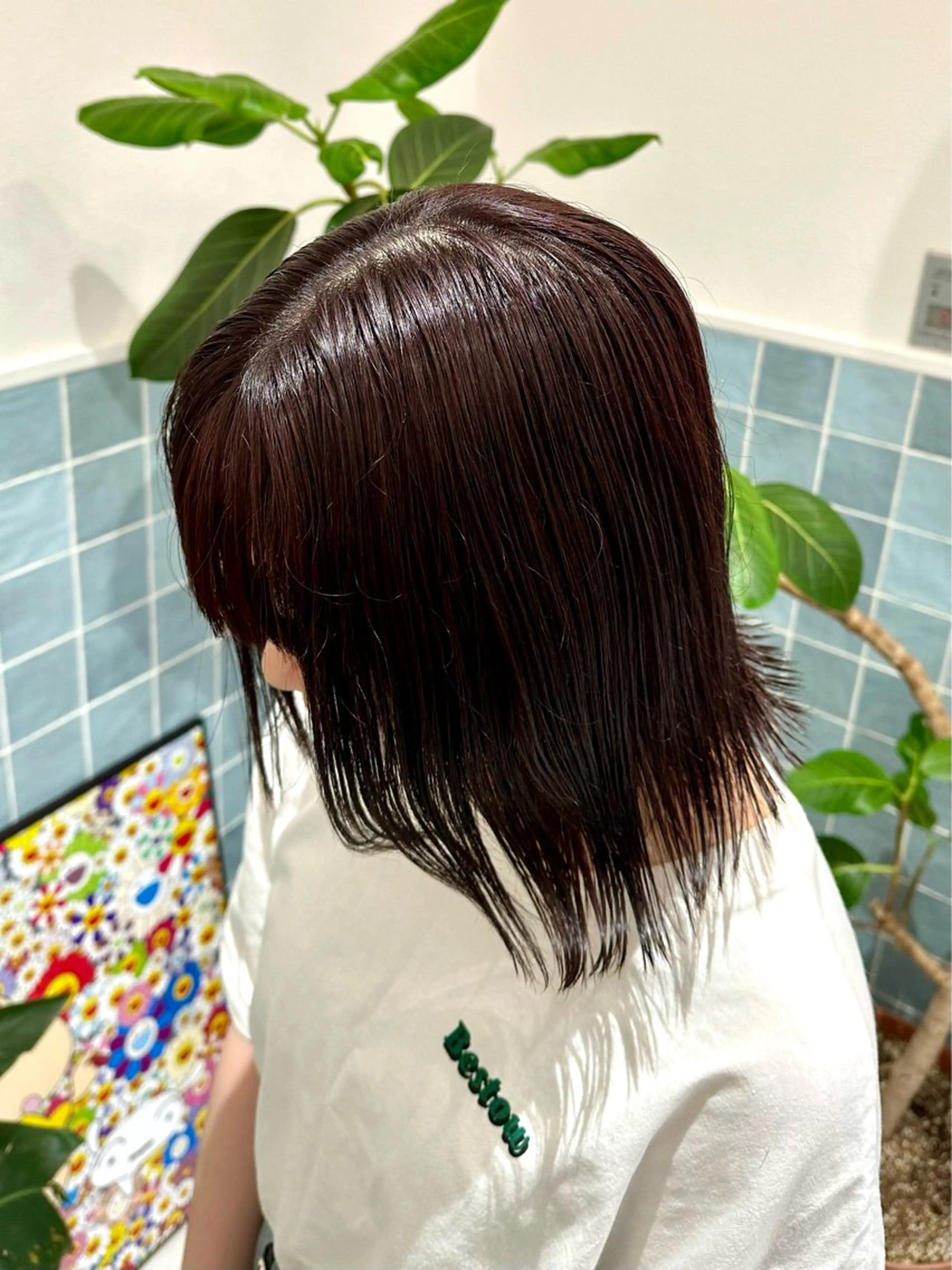 カラー 🍑ブリーチなし ダブルカラーuRiのヘアスタイル