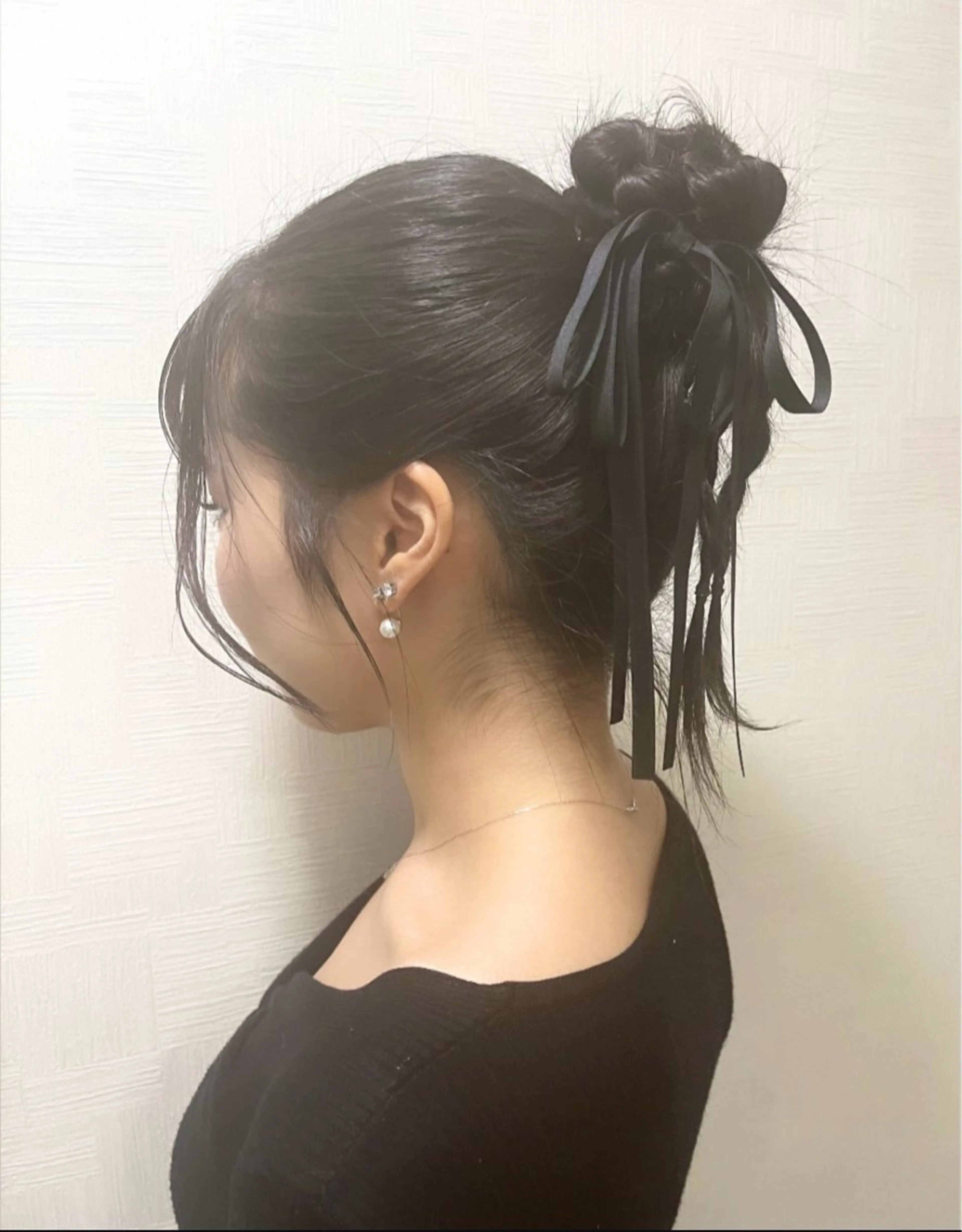 ヘアアレンジ ポニーテール ヘアセット 谷本 萌のヘアスタイル