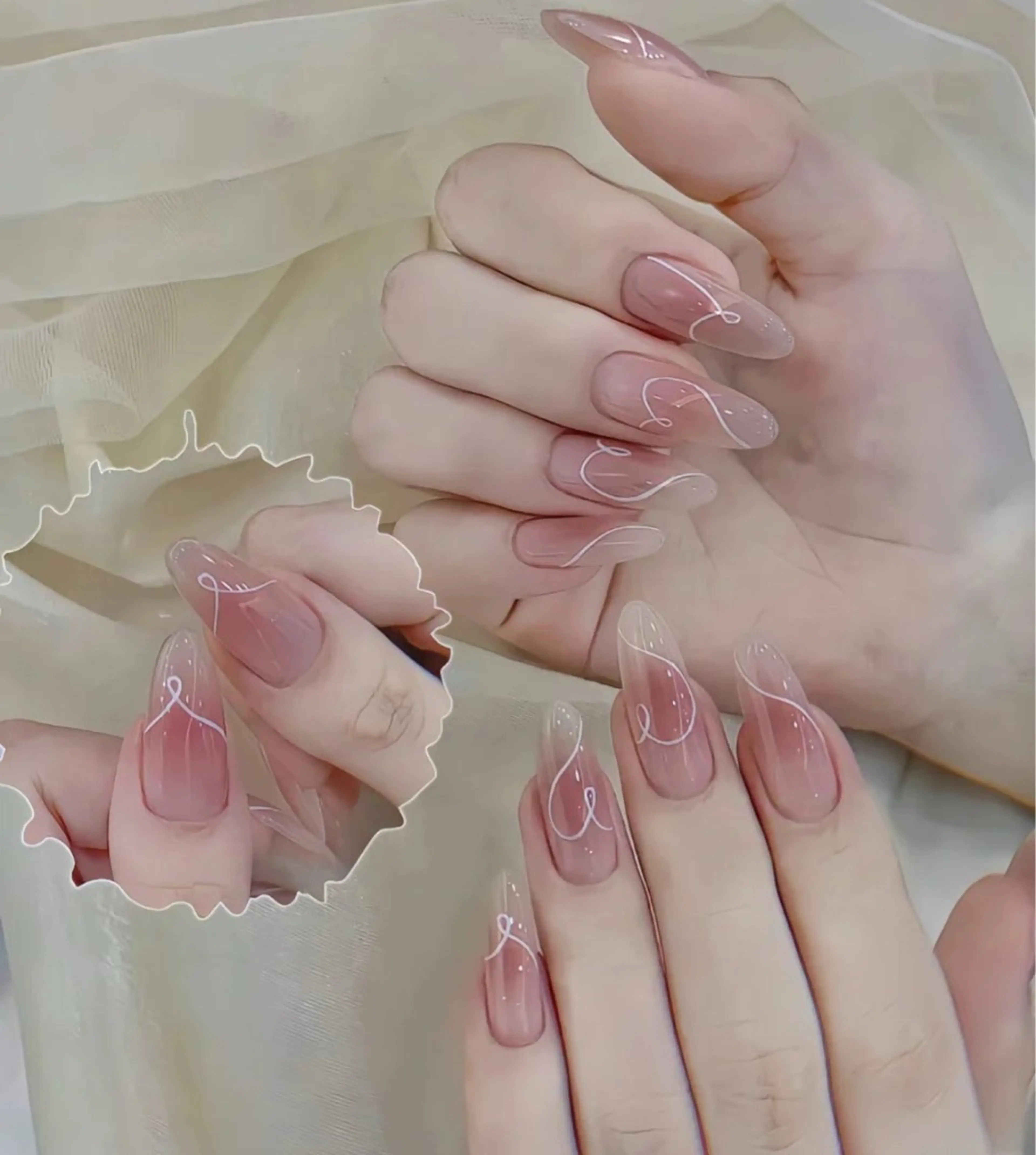 JRネイリスト　チップ長さだし　コンシーラー　オフなしの写真