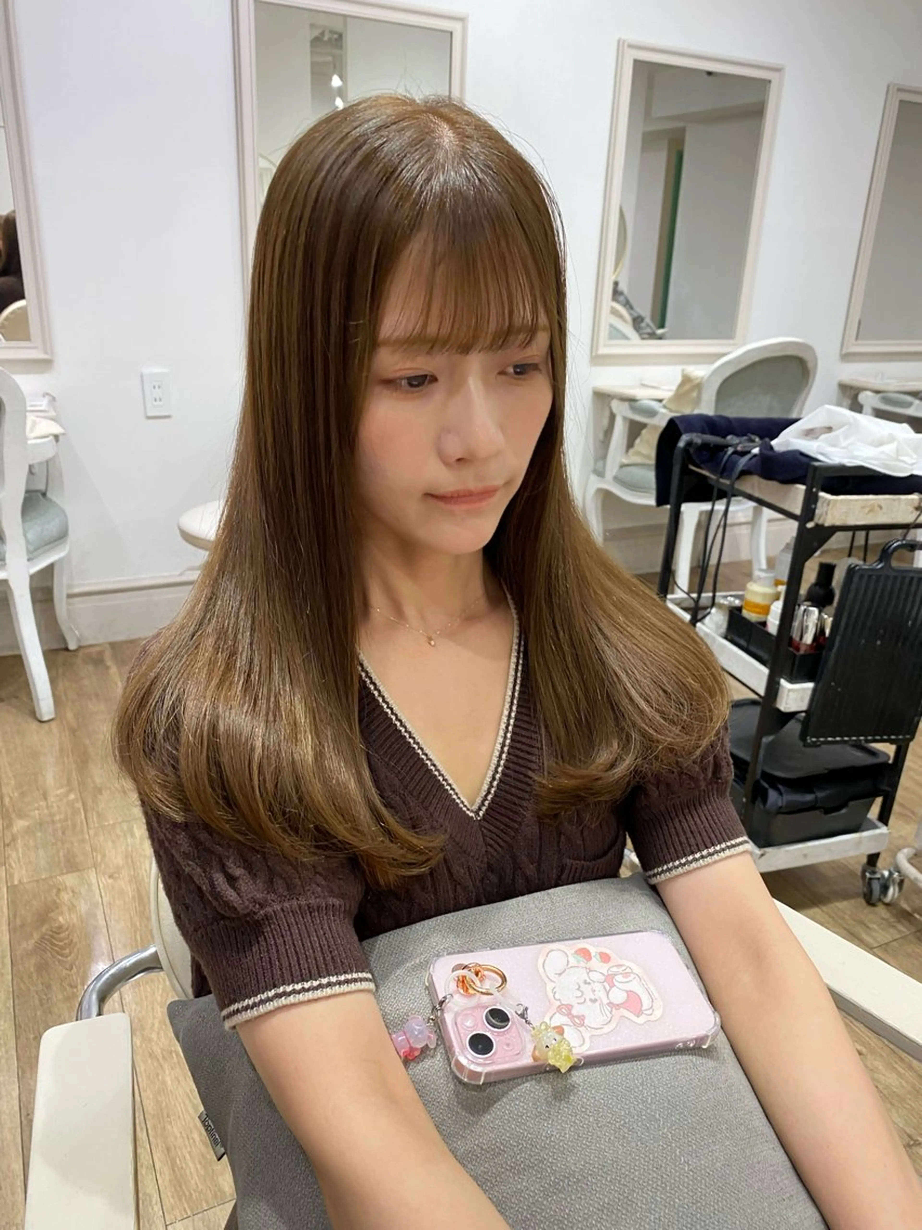 ミディアム ヘアカラー トリートメント mio♡ girlystyleのヘアスタイル
