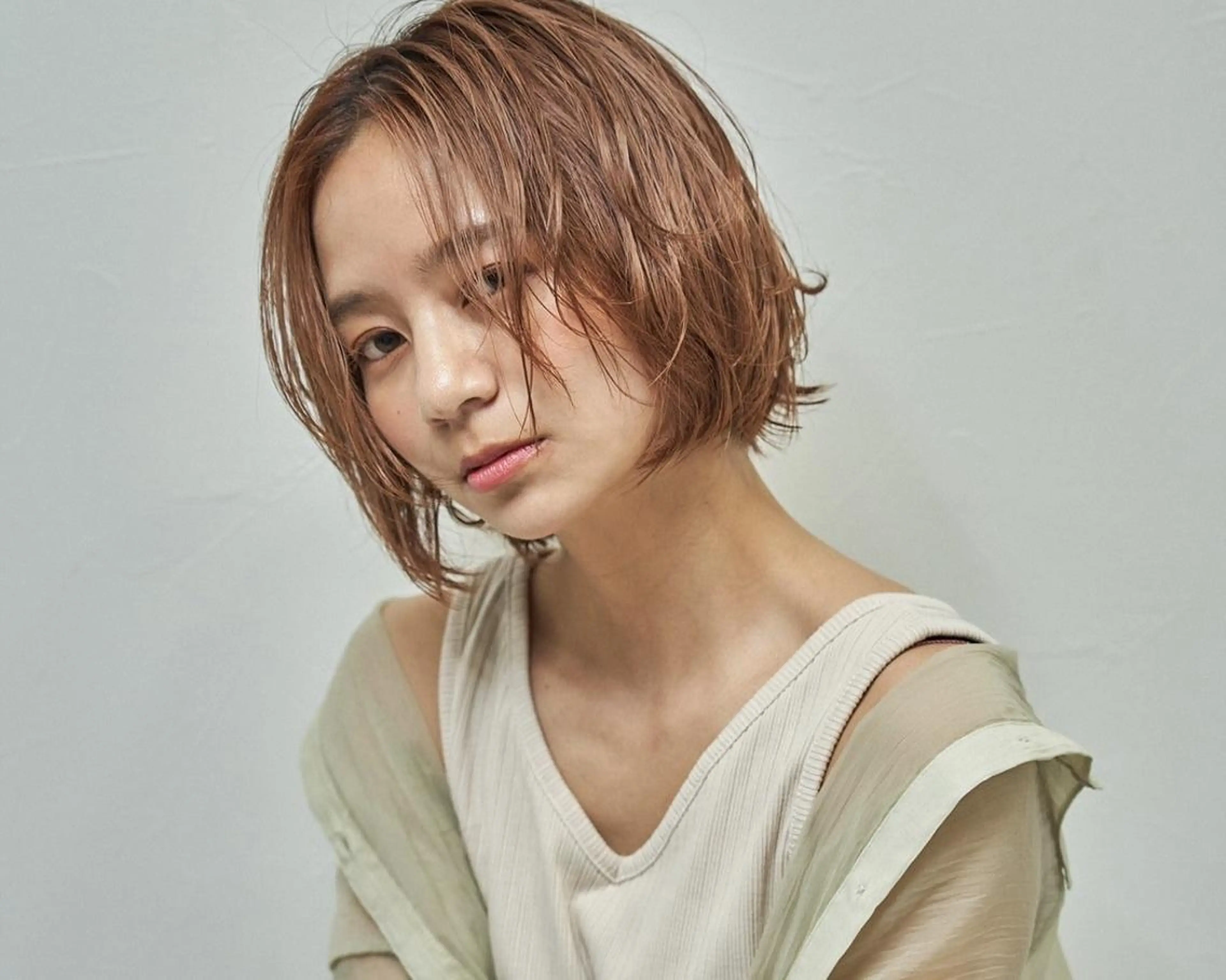 ミディアム カラー ブリーチ特化/レイヤ ーカット🥀マサルのヘアスタイル