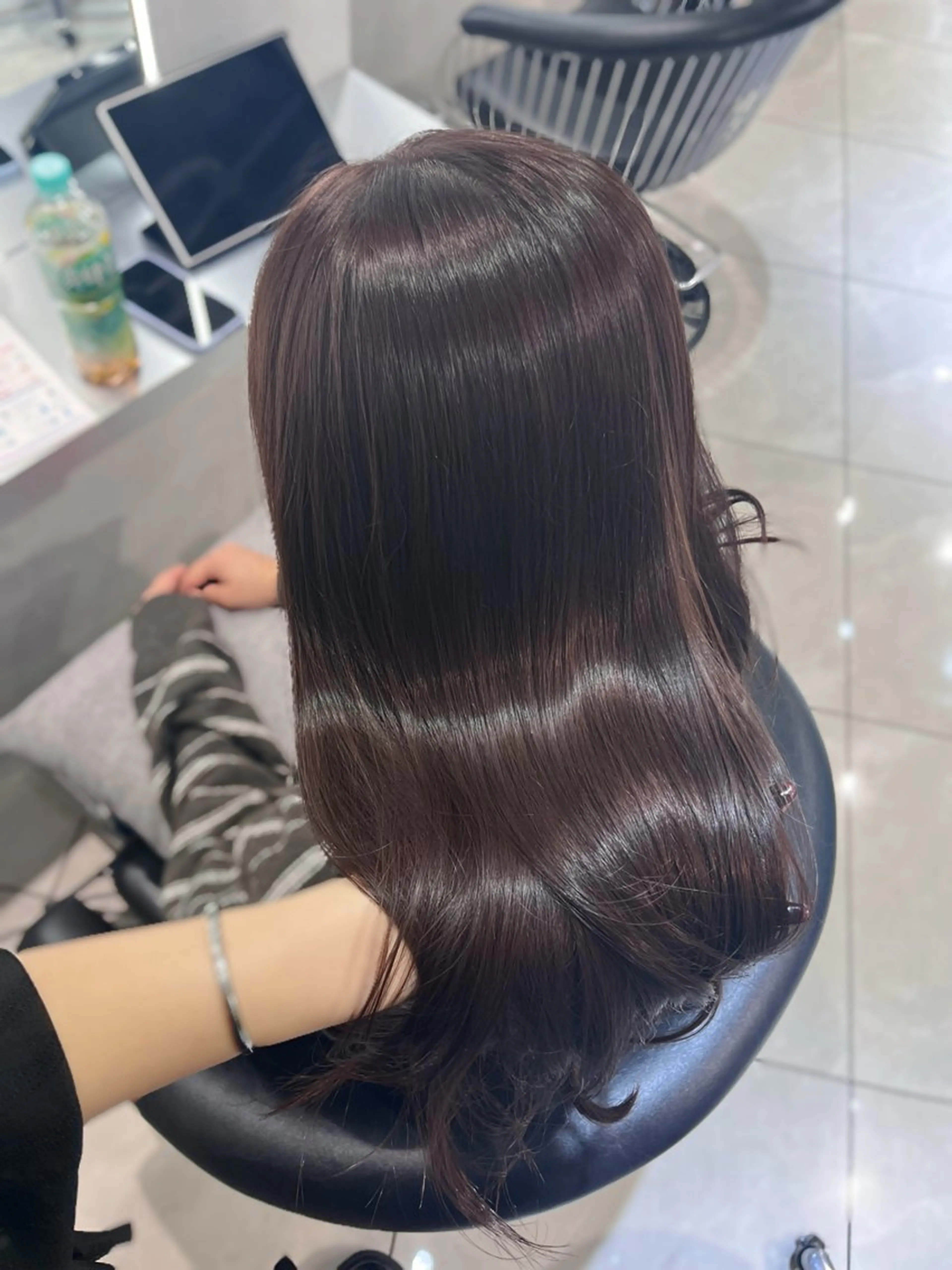 ロング カラー ブラウンカラー チョコレートブラウン カット ヘアカラー トリートメント 韓国レイヤー×モテ髪 /MITSUKI🤍のヘアスタイル