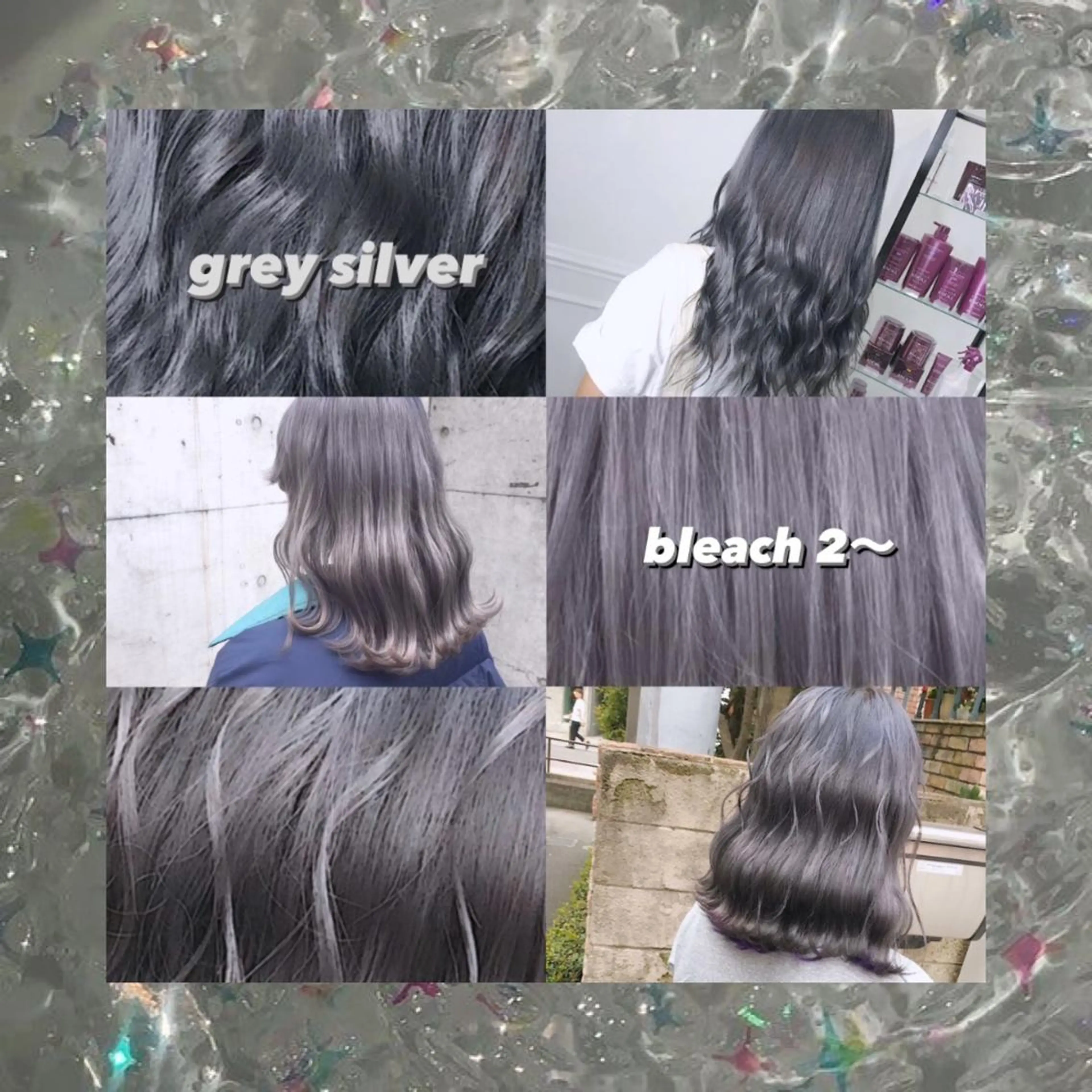 ミディアム カラー ヘアアレンジ 寒色アイドルカラー JUNOチナツのヘアスタイル