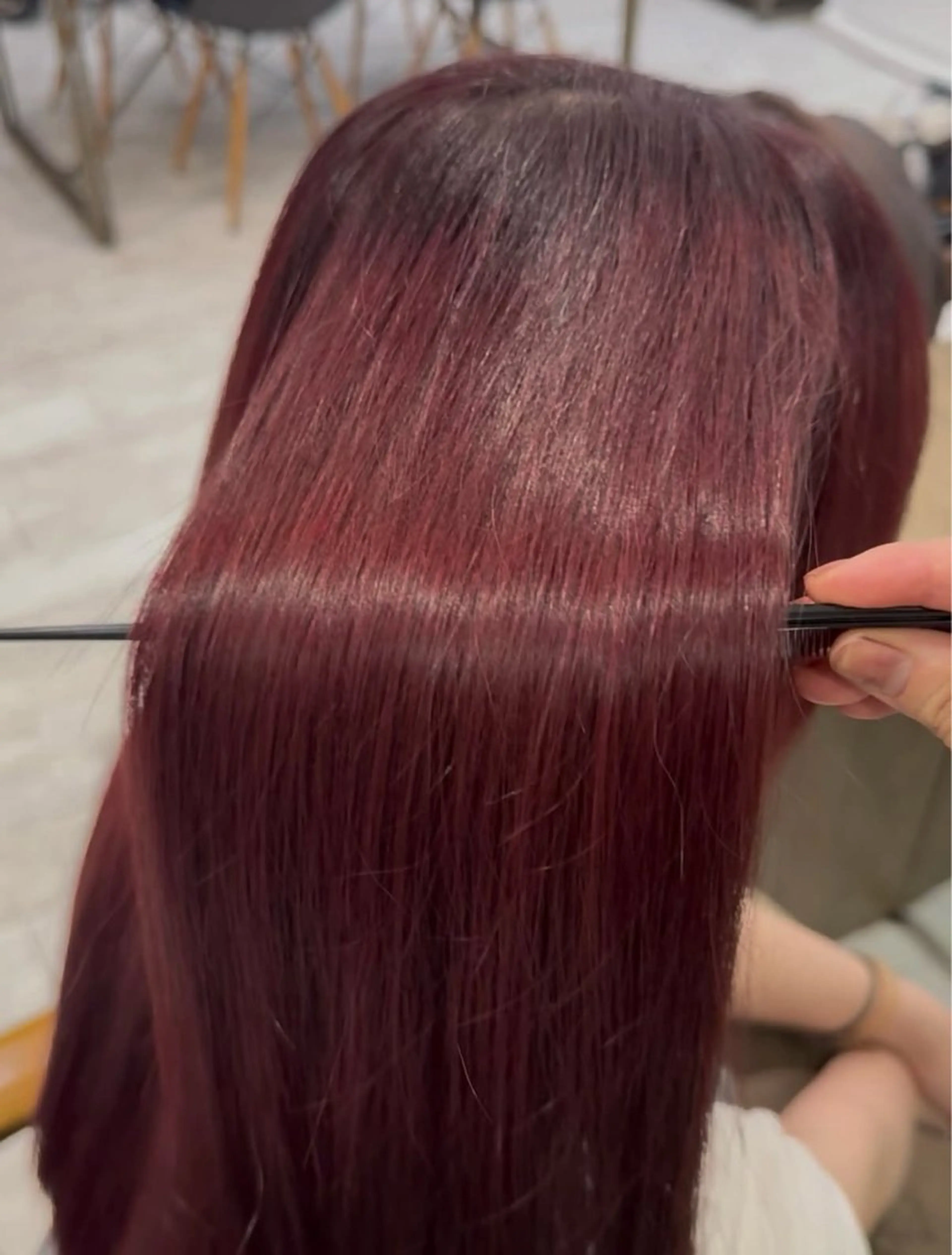 ロング ヘアカラー トリートメント Hair&beauty the B  岡崎店所属・磯貝七海/カラー /ブリーチ/縮毛矯正のヘアスタイル