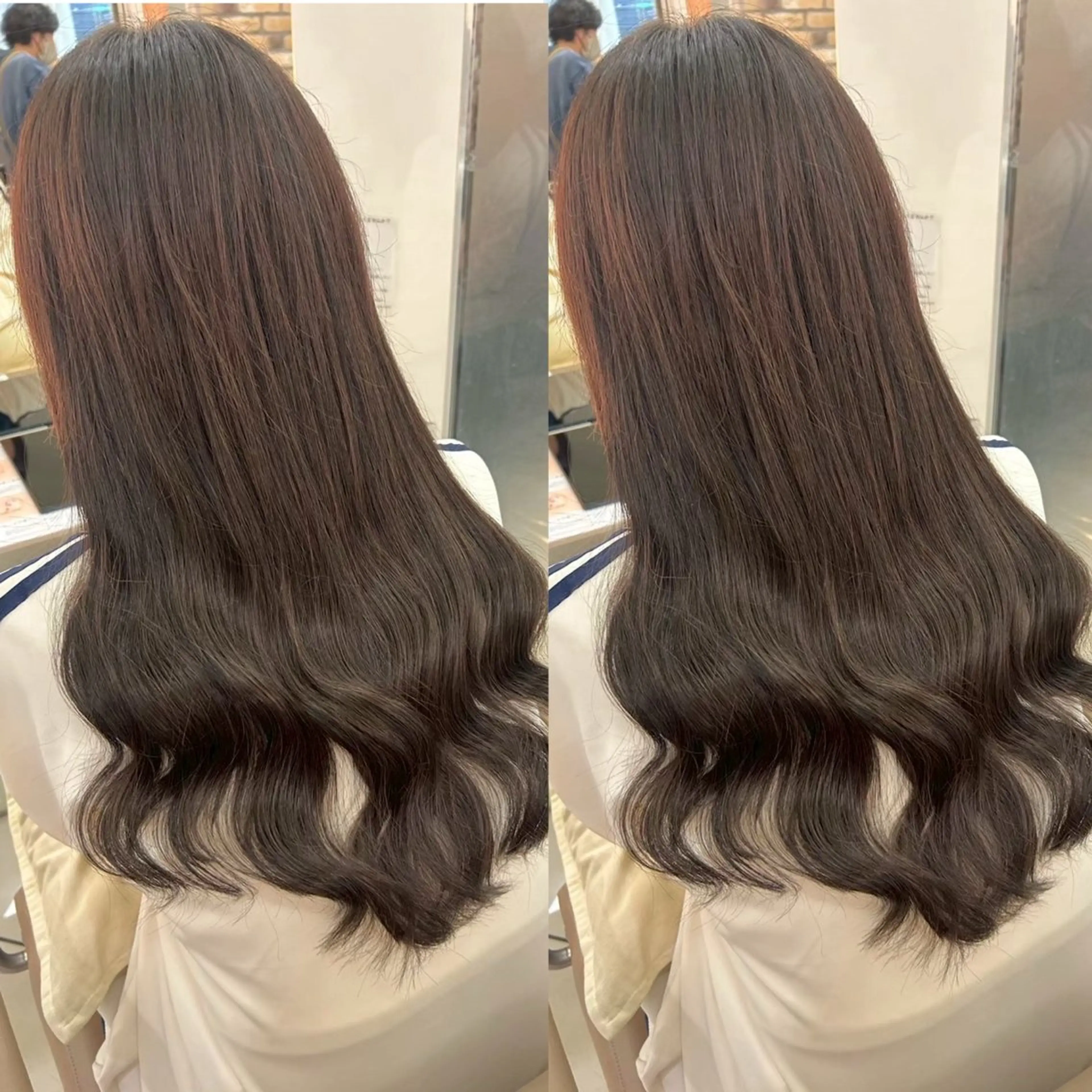ロング カラー ヘアアレンジ シールエクステ エクステ エクステ🎀艶カラー ✨しぇる🌙のヘアスタイル